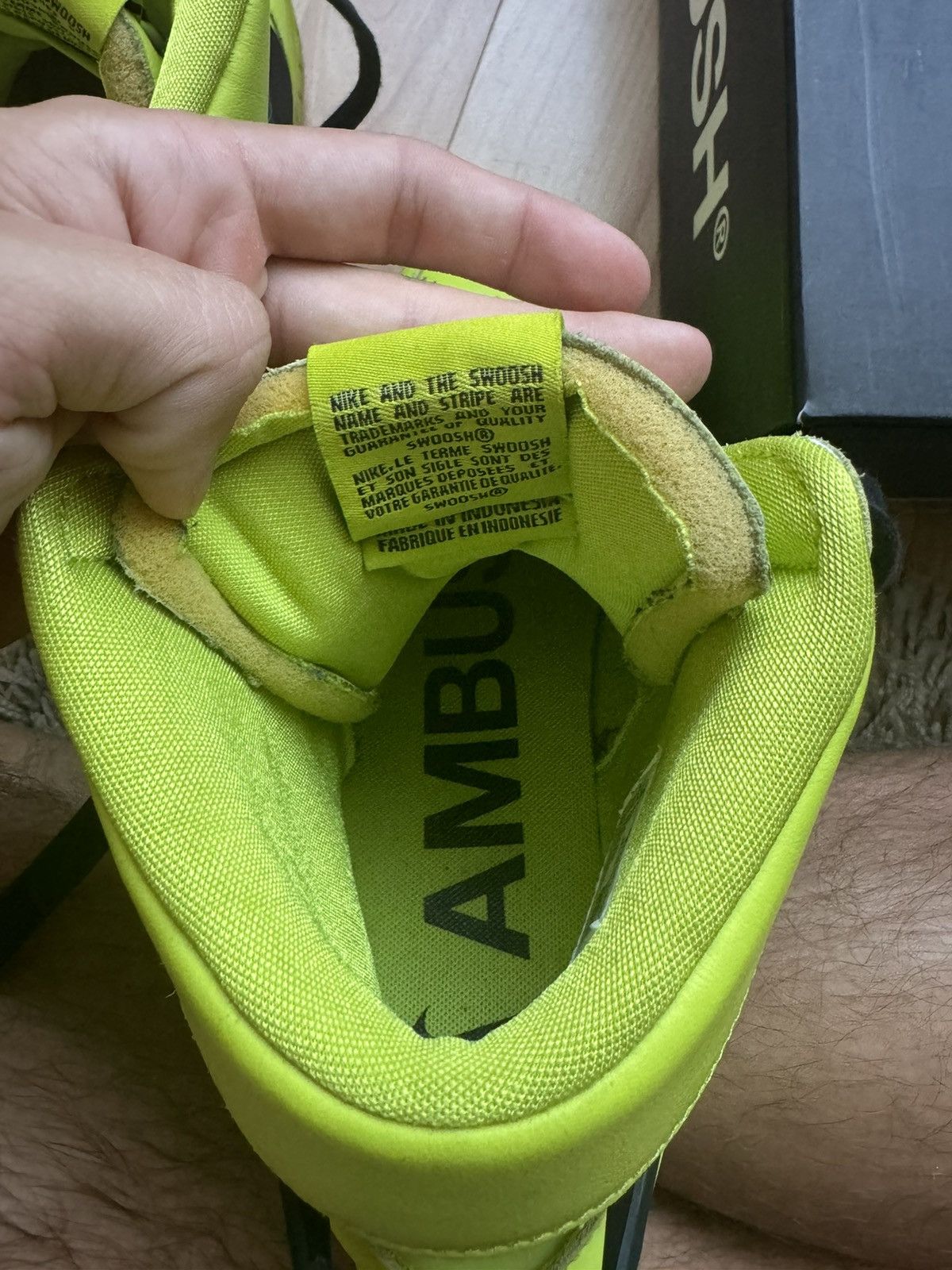 Ambush Design × Nike Nike Dunk High AMBUSH Flash Lime Size US 8 / EU 41 - 5 Thumbnail