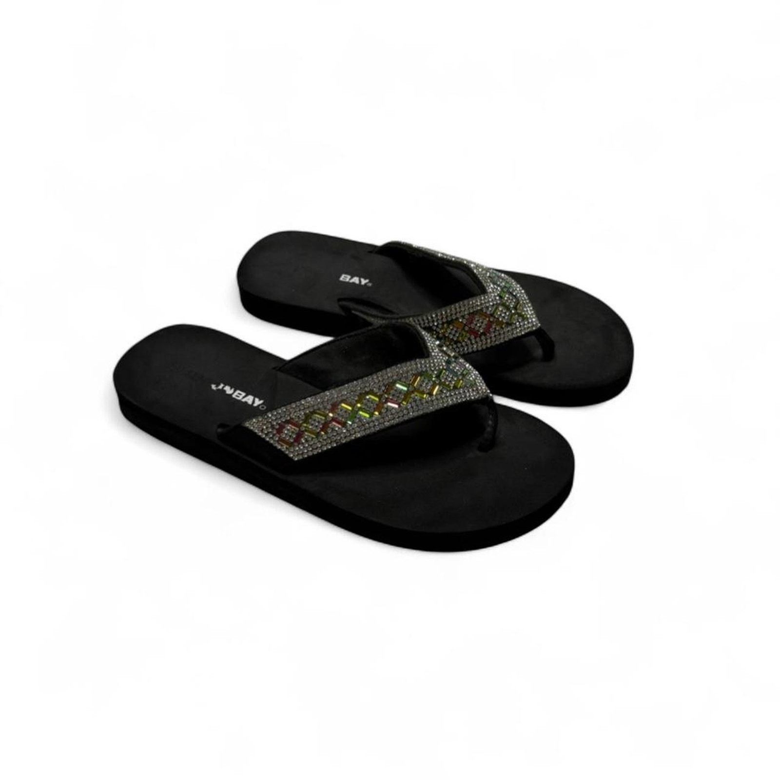 UNIONBAY Union Bay Y2K 2000s Sequin Sandals Super Comfy Size US 7 / IT 37 - 1 Thumbnail