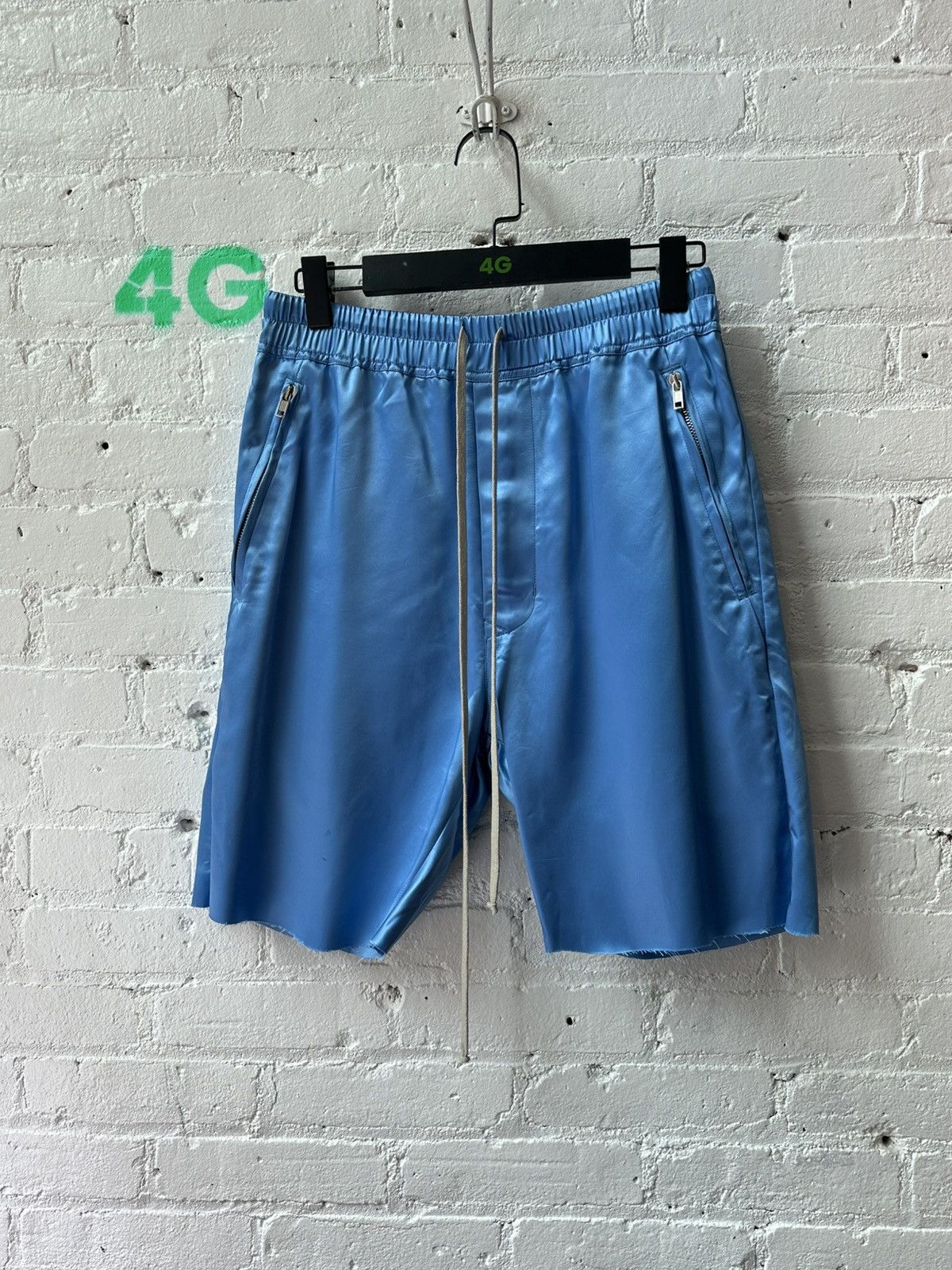 Rick Owens RICK OWENS BABY BLUE SHORTS Size US 32 / EU 48 - 1 Thumbnail