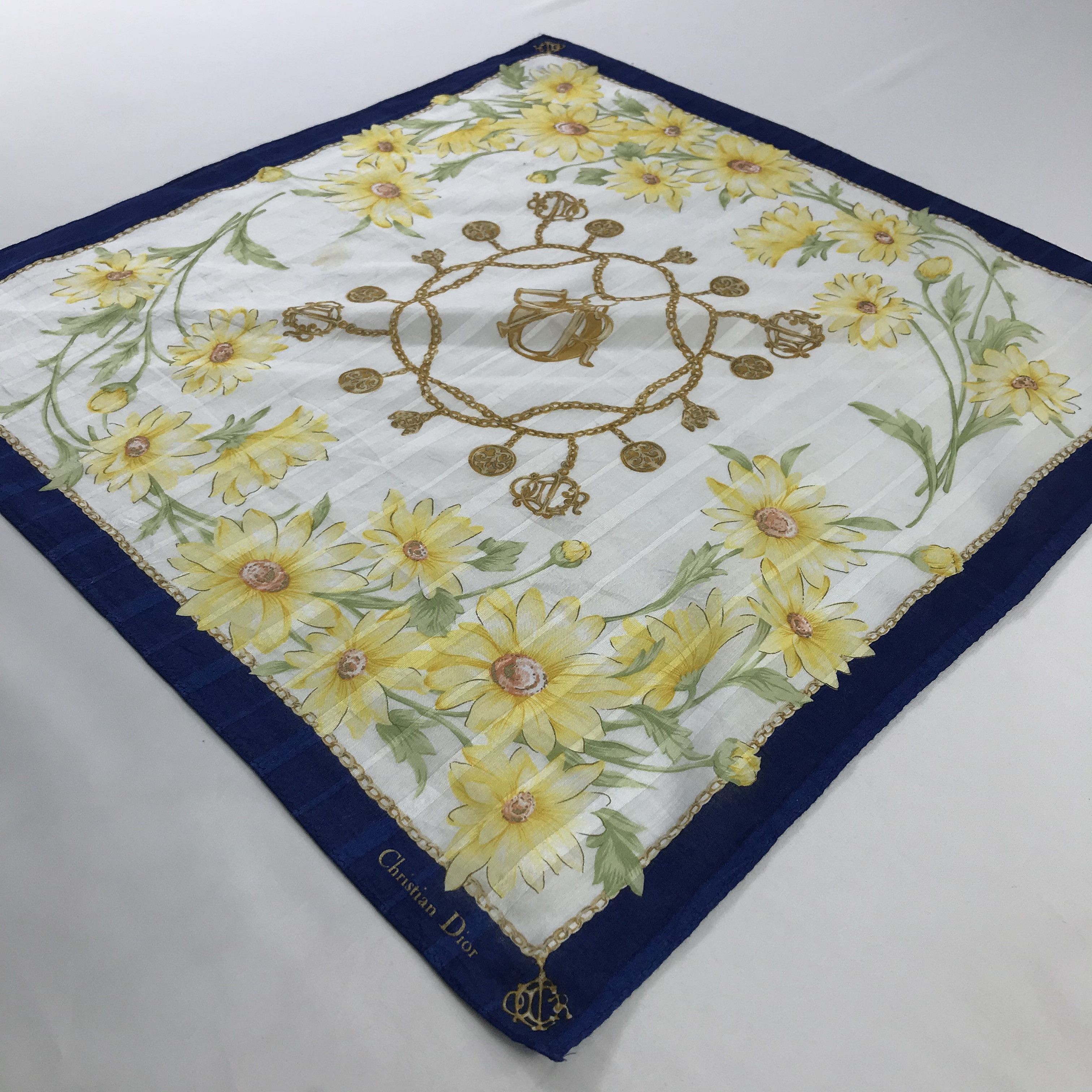 Christian Dior Monsieur × Vintage Christian Dior Bandana / Handkerchief / Neckerchief - S404 Size ONE SIZE - 2 Thumbnail