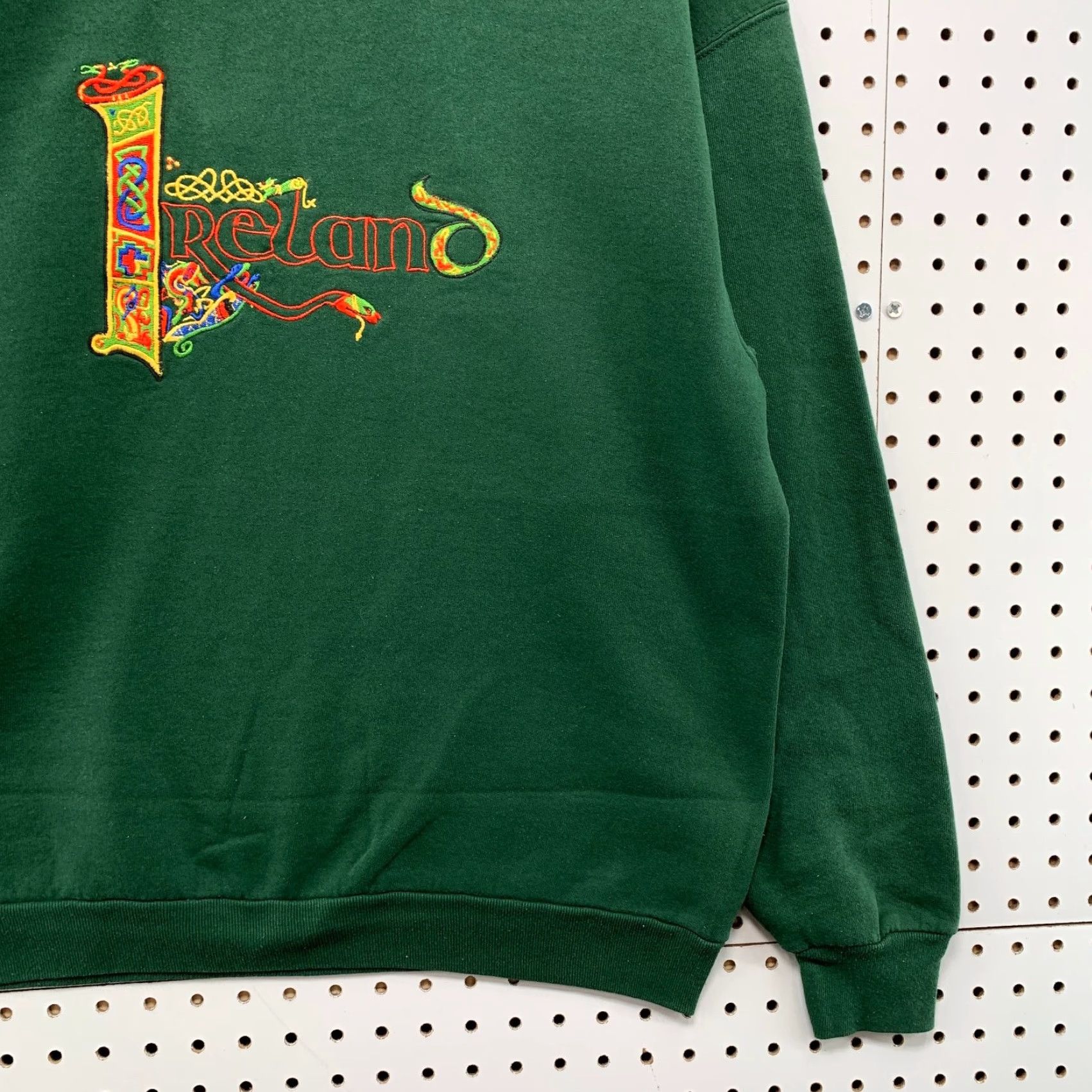 Vintage VINTAGE Blarney Woolen Mills IRELAND Sweatshirt Crewneck Mens Medium Green Fleece Ireland Graphic Print Pullover M Mens Size US M / EU 48-50 / 2 - 7 Thumbnail