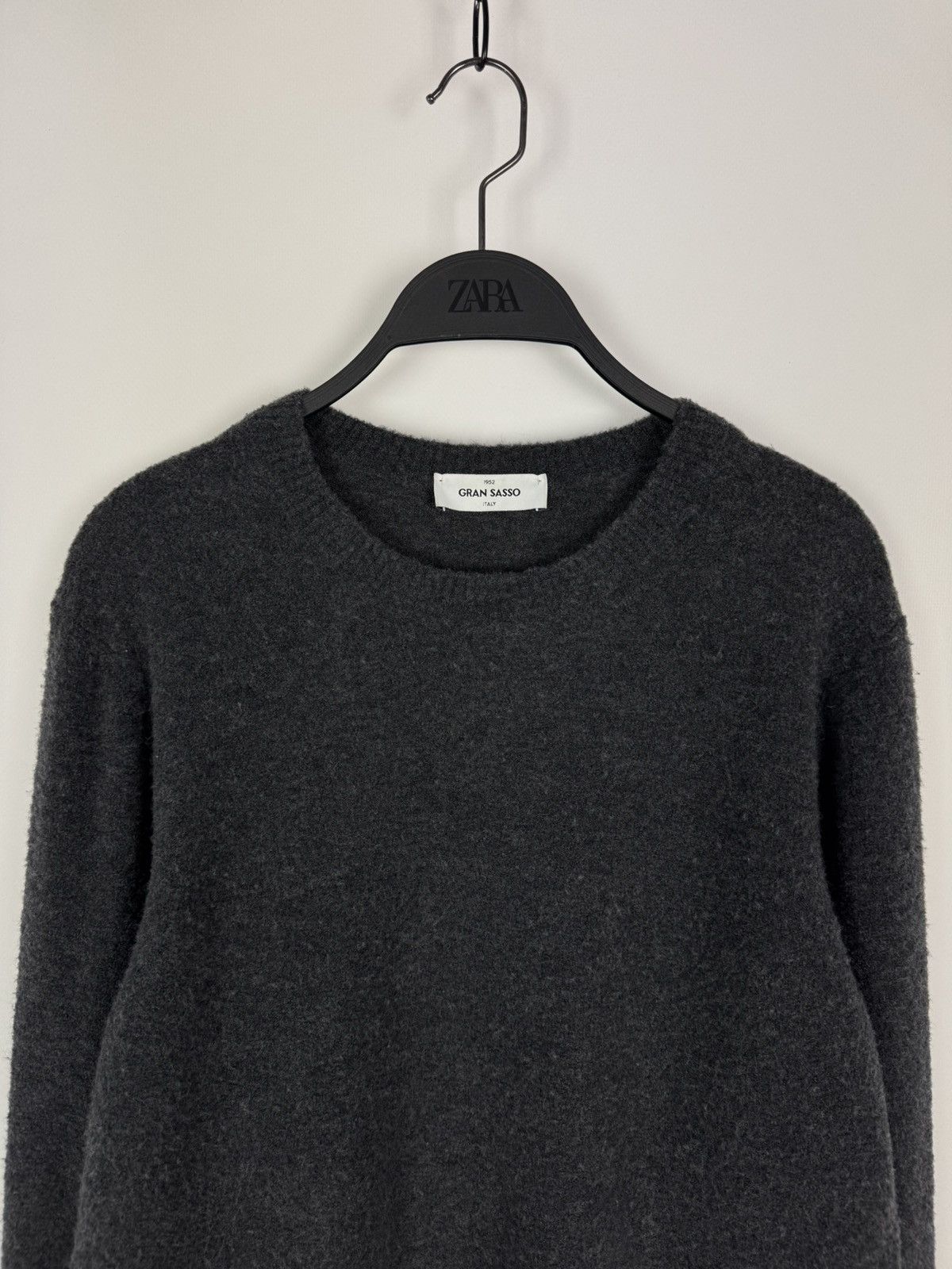 Gran Sasso Gran Sasso Italy Wool Gray Basic Sweater Size US M / EU 48-50 / 2 - 2 Thumbnail