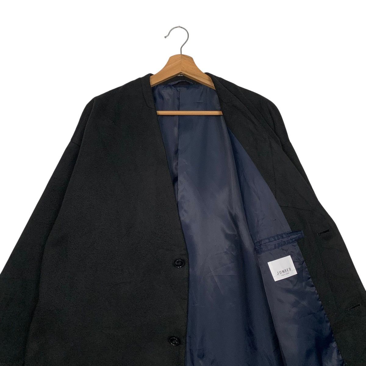 JUN MEN Jun Red Black Overcoat Size US L / EU 52-54 / 3 - 11 Thumbnail