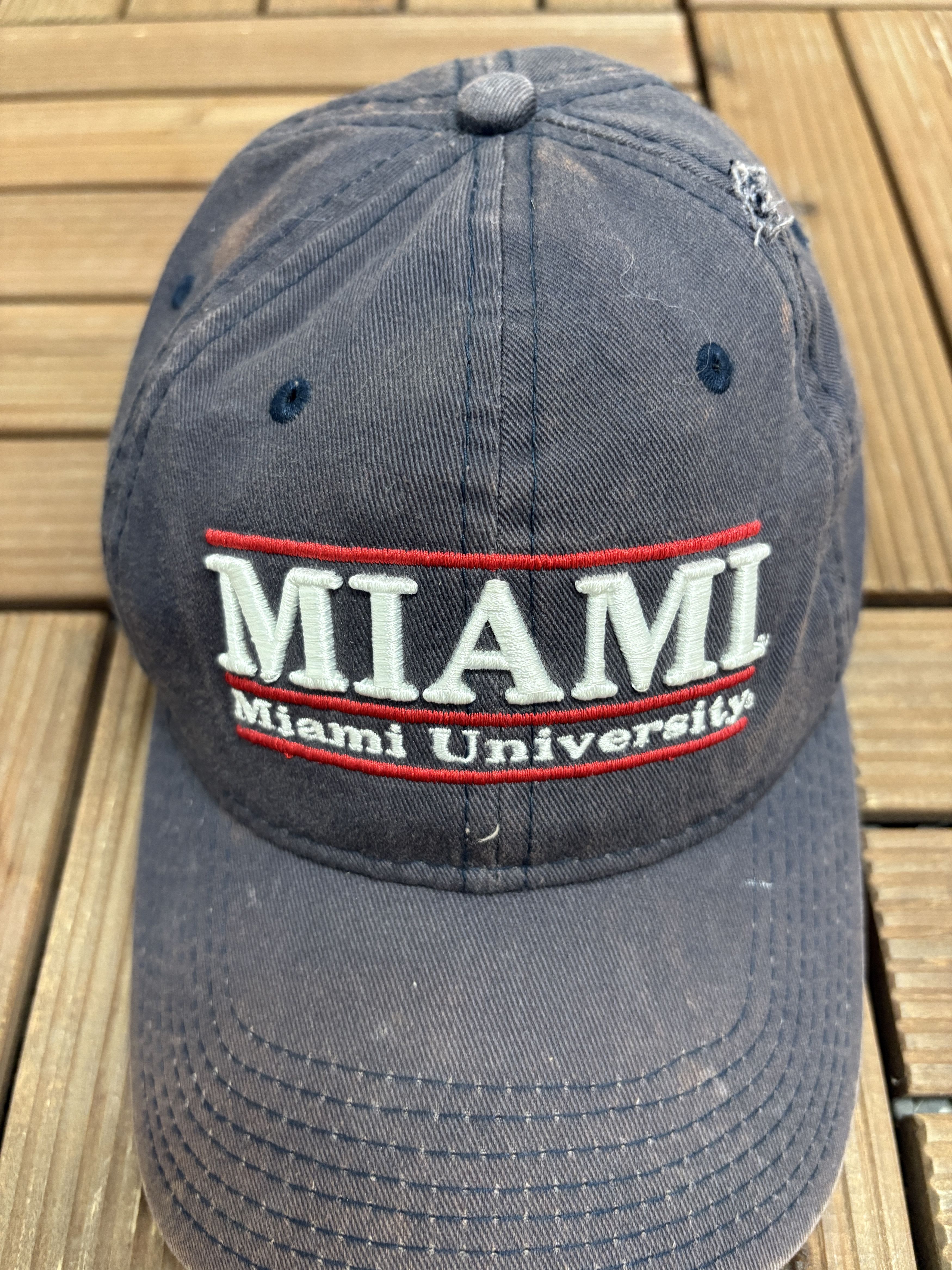 Vintage Miami RedHawks Vintage Faded Black Hat Cap Size ONE SIZE - 3 Thumbnail