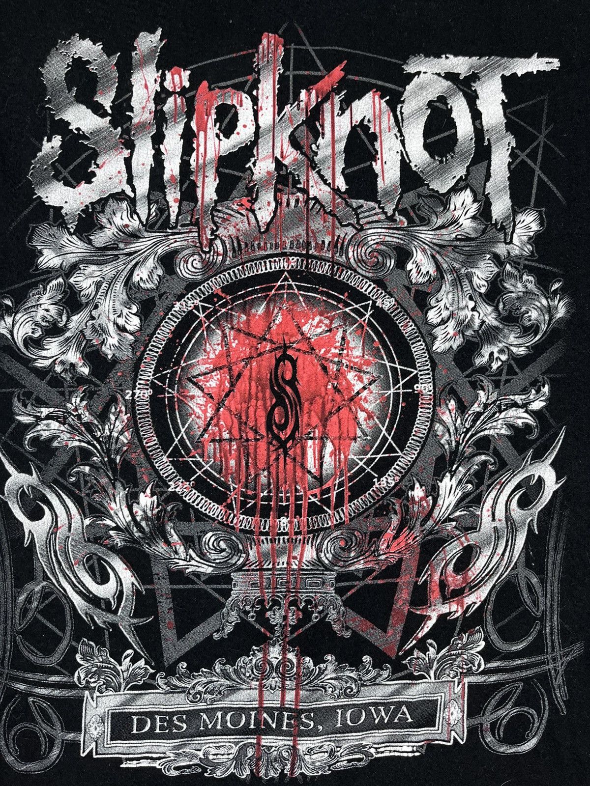 Band Tees Vintage Slipknot Des Moines Iowa Metal Band Graphic T-Shirt Size US M / EU 48-50 / 2 - 5 Thumbnail