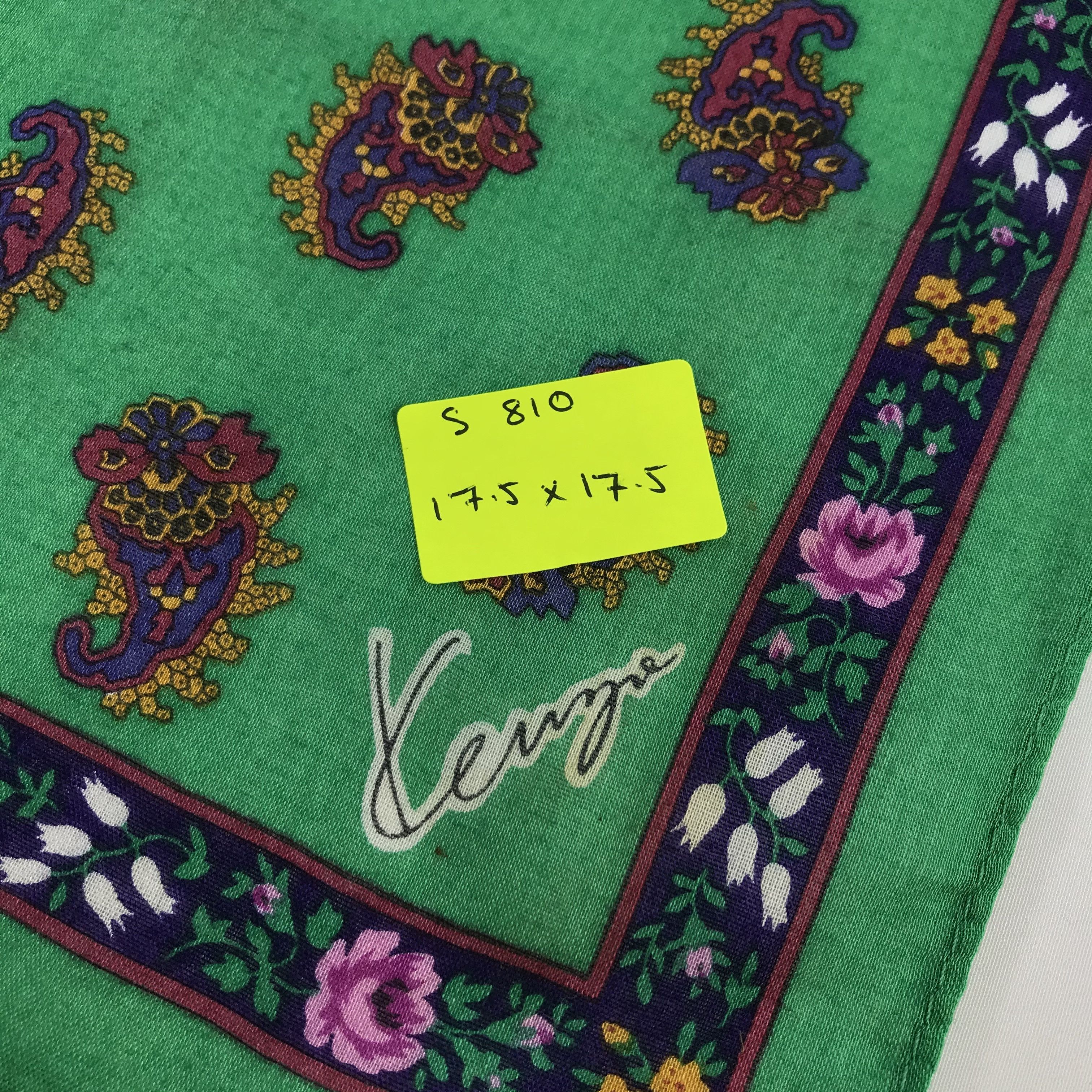 Kenzo × Vintage Kenzo Bandana / Handkerchief / Neckerchief - S810 Size ONE SIZE - 5 Thumbnail