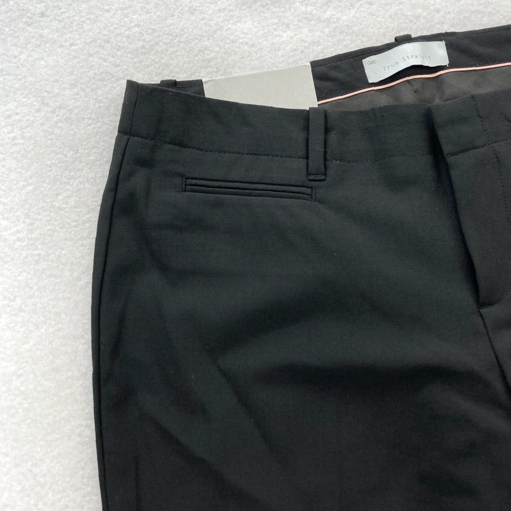 Gap Gap True Straight Dress Pants Women's 8 Black Stretch Career Casual Mid Rise NWT Pants Size 30" / US 8 / IT 44 - 3 Thumbnail