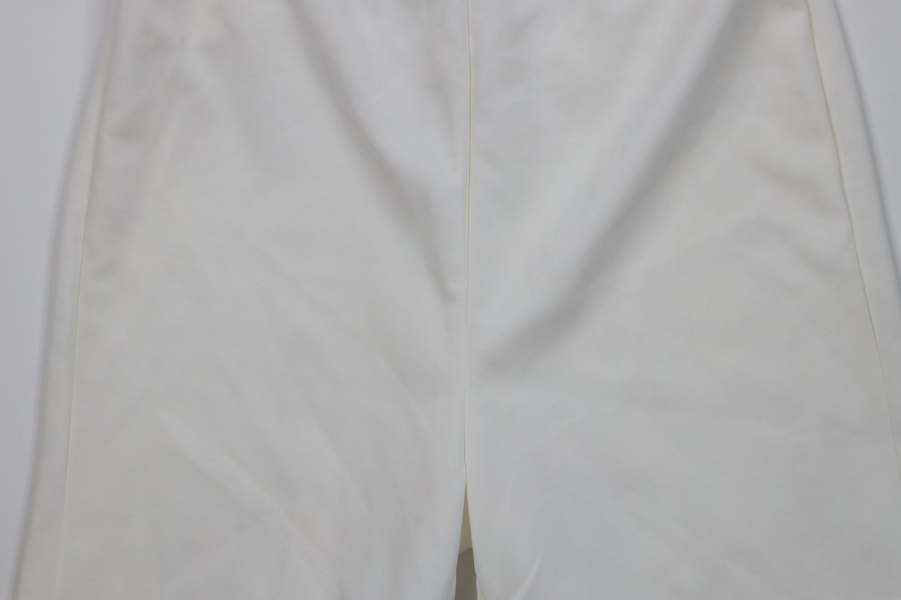 Vintage Vintage 70s Streetwear Sheer Knit Shorts White Polyester USA Size 36" / US 14 / IT 50 - 3 Thumbnail