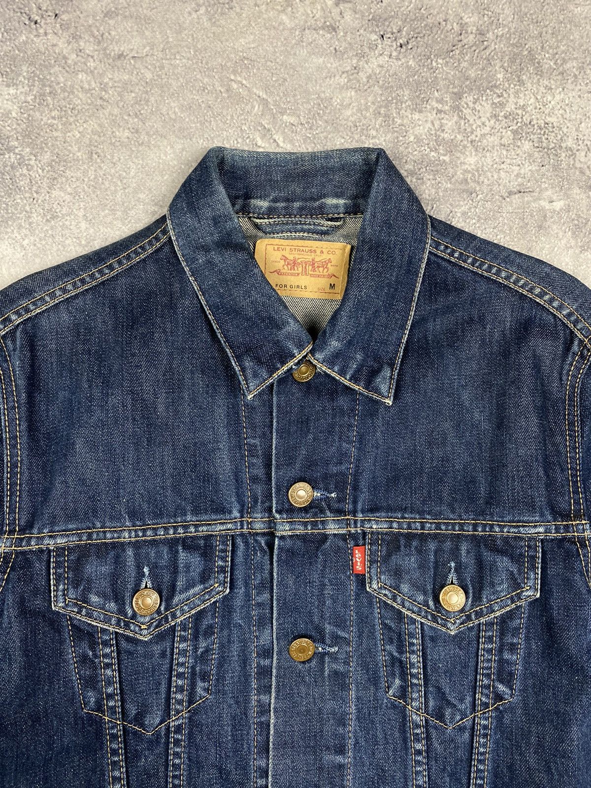 Levi's Vintage Levis Denim Jeans Trucker Jacket Bomber Size M / US 6-8 / IT 42-44 - 5 Thumbnail