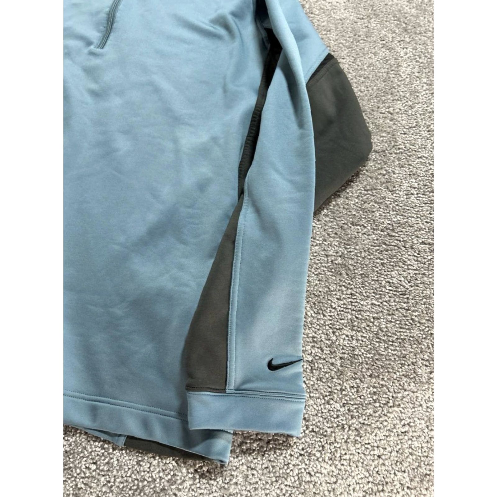 Nike Nike Golf Fit Therma Top Mens XL Blue Stretch Quarter Zip Performance Athleisure Size US XL / EU 56 / 4 - 7 Thumbnail