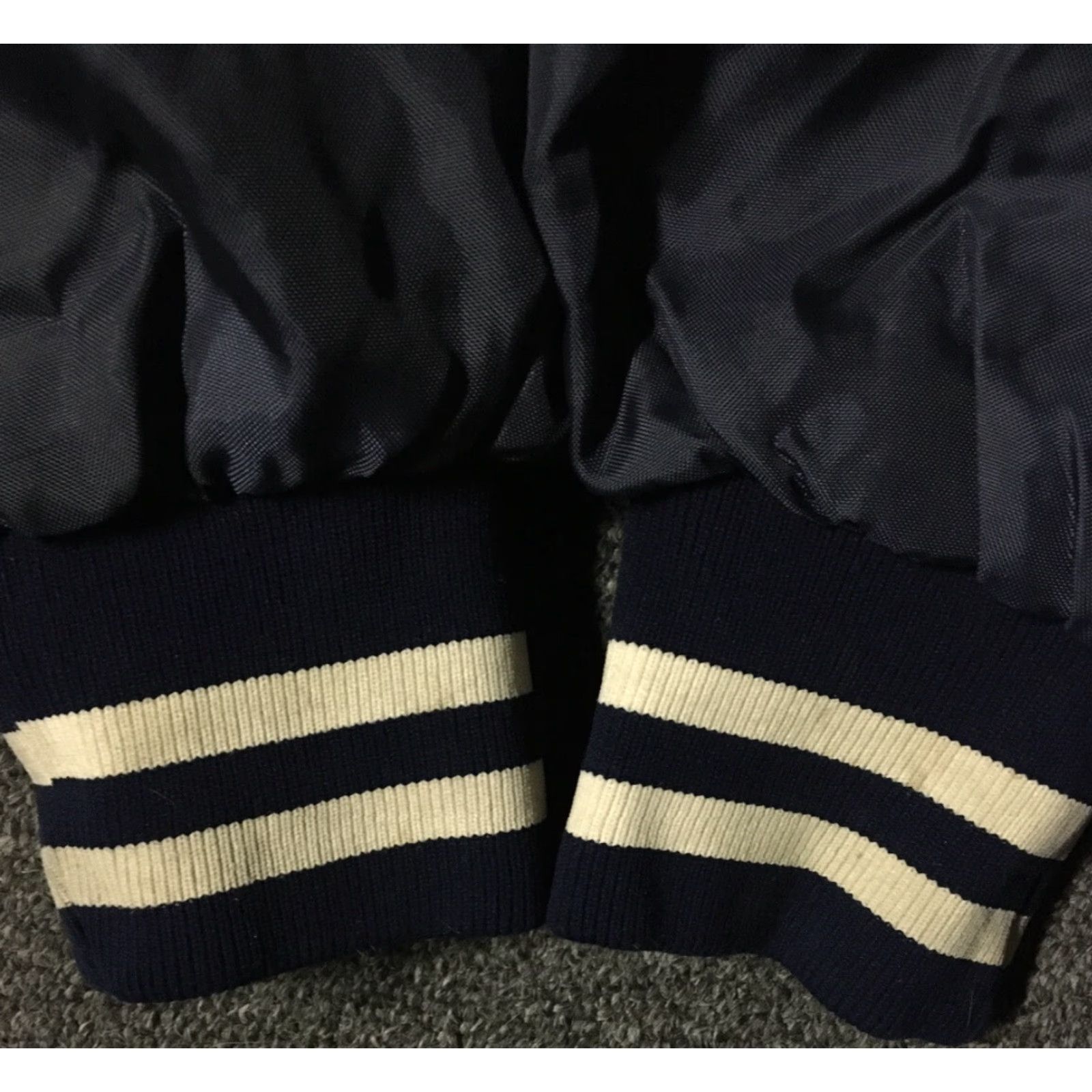 Vintage VINTAGE DECA Satin Jacket Mens L Blue 70s 80s School Varsity Football Grunge Punk United States Size US L / EU 52-54 / 3 - 5 Thumbnail