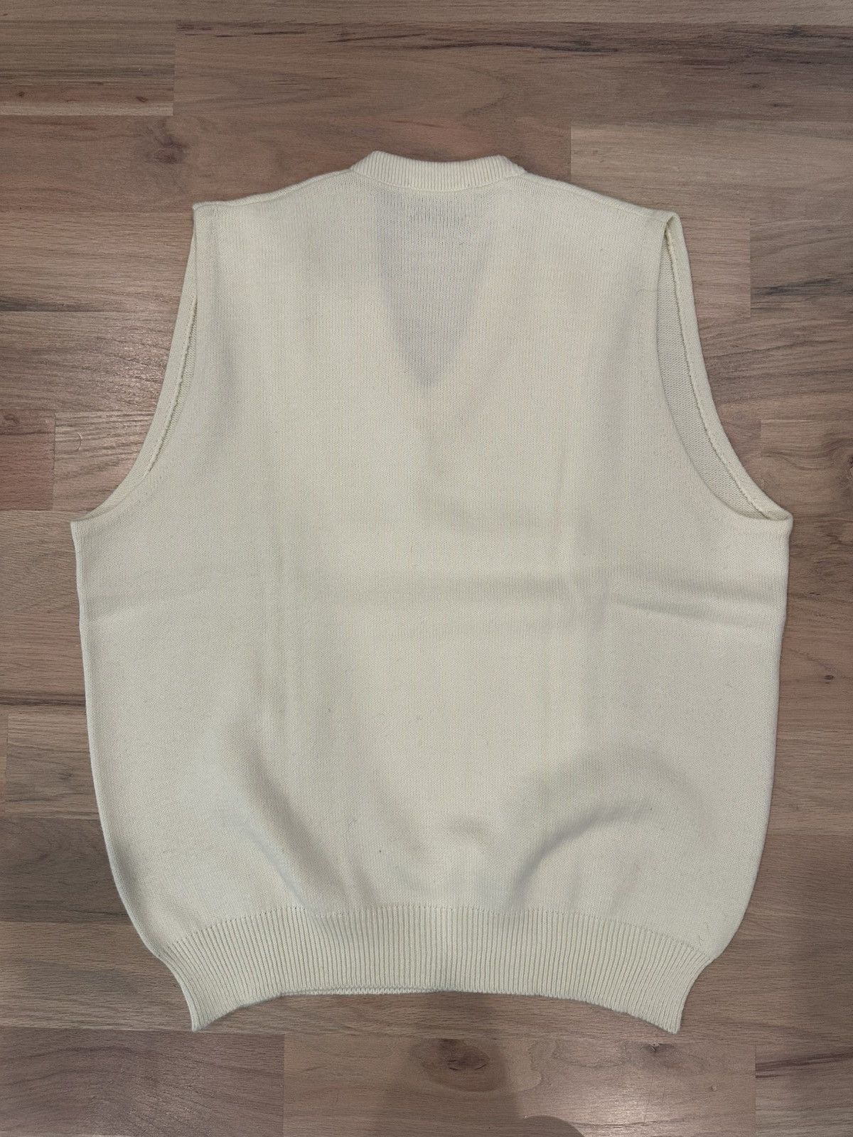 Vintage Vintage Royal Jeff 70s Cream Sweater Vest Size Large Size US L / EU 52-54 / 3 - 4 Thumbnail