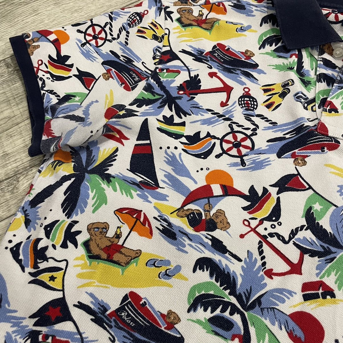 Polo Ralph Lauren × Vintage Tee shirt Polo Ralph Lauren CHIEF bear old money monogram Size US L / EU 52-54 / 3 - 4 Thumbnail