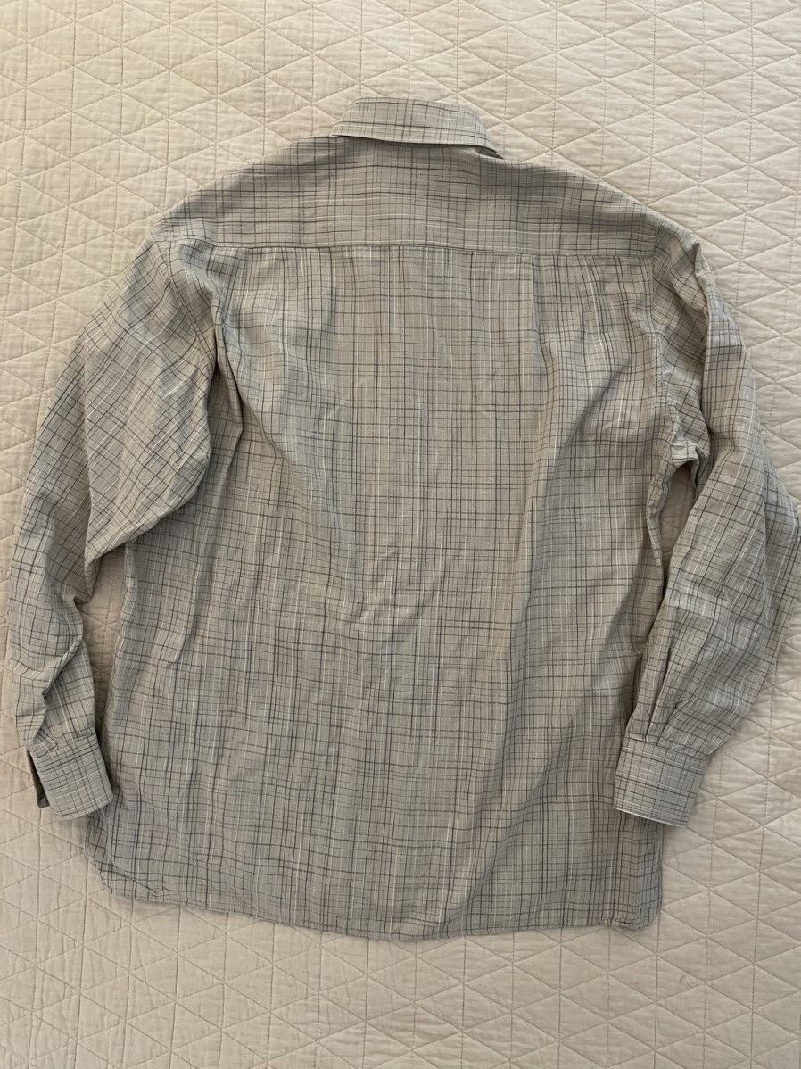 Ermenegildo Zegna × Vintage Vintage Woven Check Sport Shirt Size US M / EU 48-50 / 2 - 6 Thumbnail
