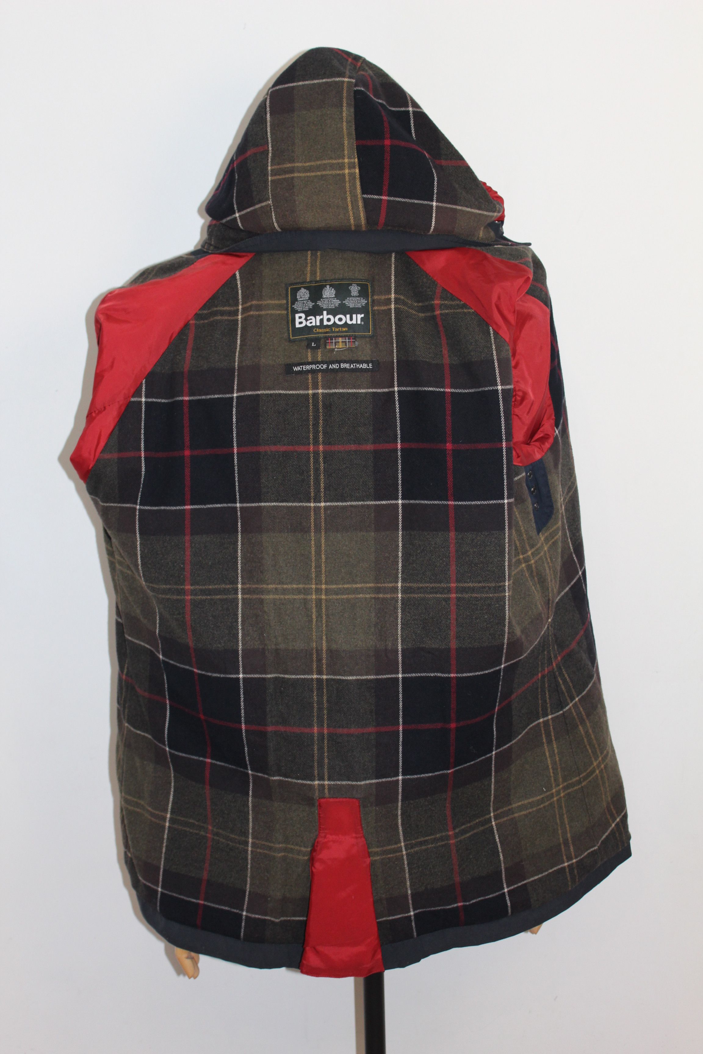 Barbour BARBOUR Classix Tartan Waterproof Breathable Coat Jacket Size US L / EU 52-54 / 3 - 5 Thumbnail