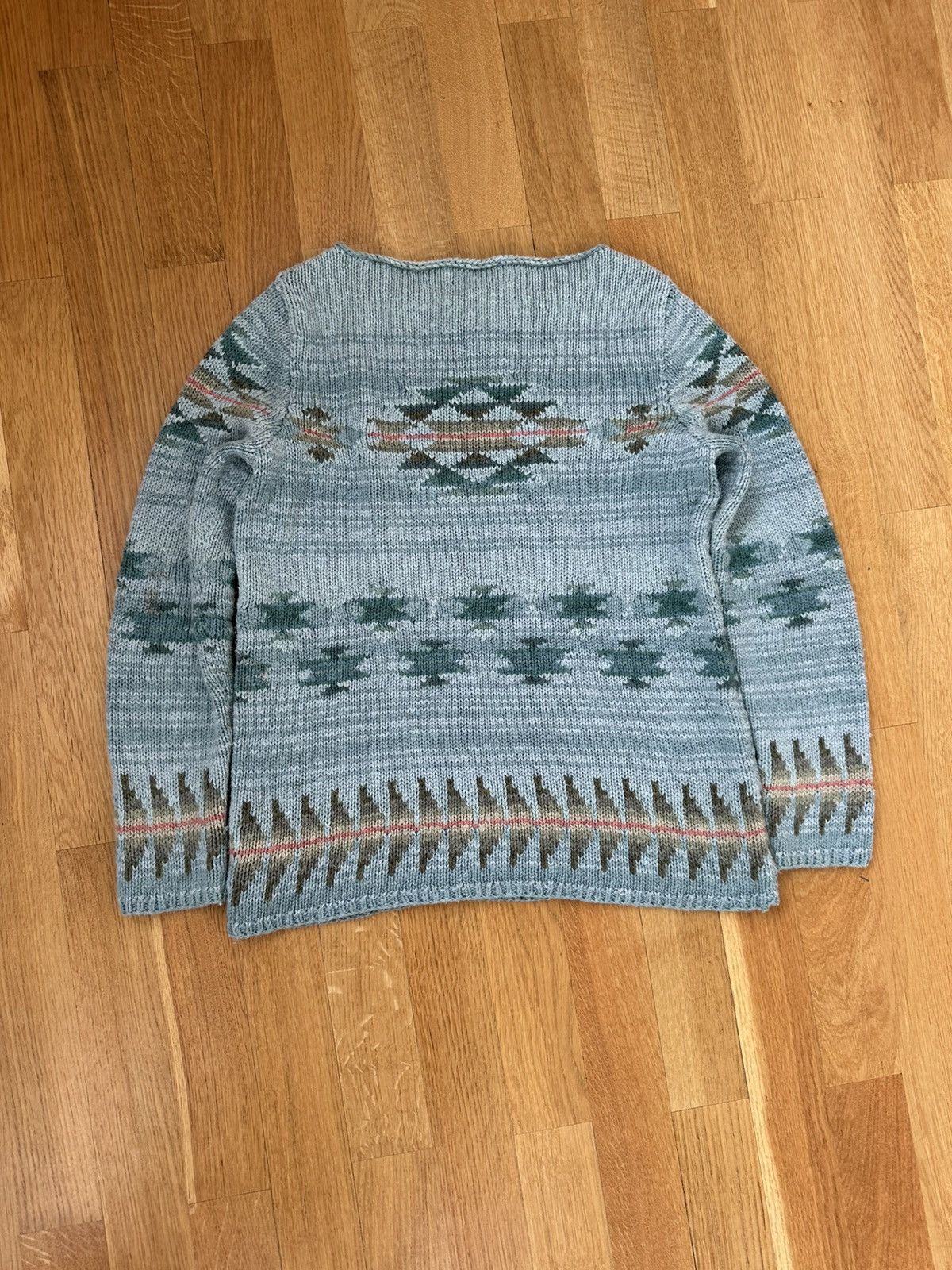 Polo Ralph Lauren Polo Ralph Lauren Hand Knit Aztec Linen Sweater Size US S / EU 44-46 / 1 - 13 Thumbnail