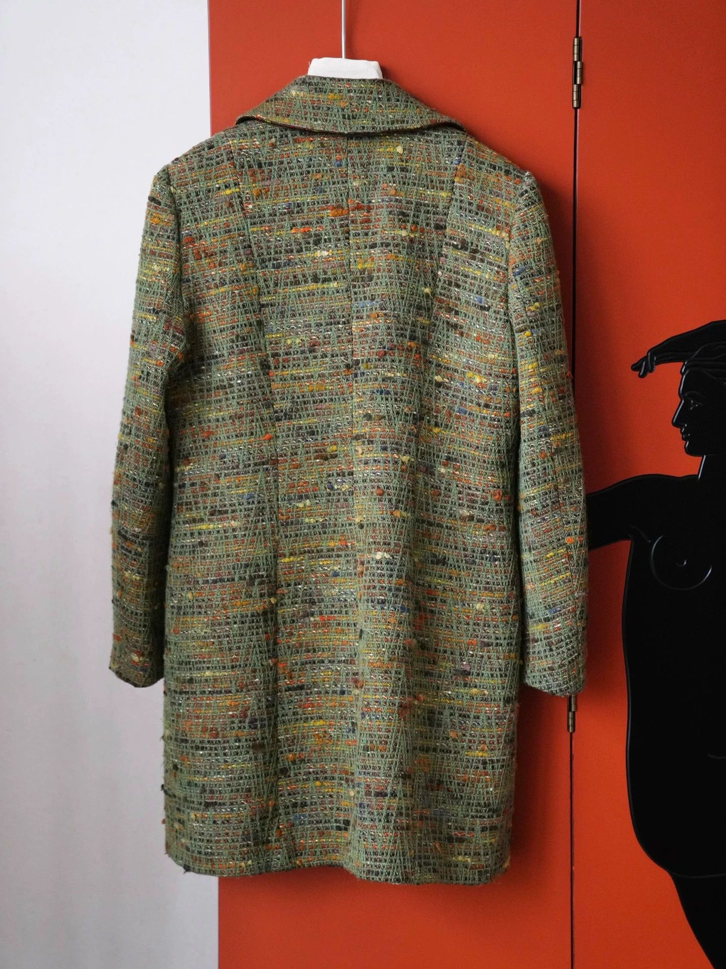 Christian Lacroix Christian Lacroix 1998 Olive Green Wool Tweed Coat FR42 Size M / US 6-8 / IT 42-44 - 8 Thumbnail