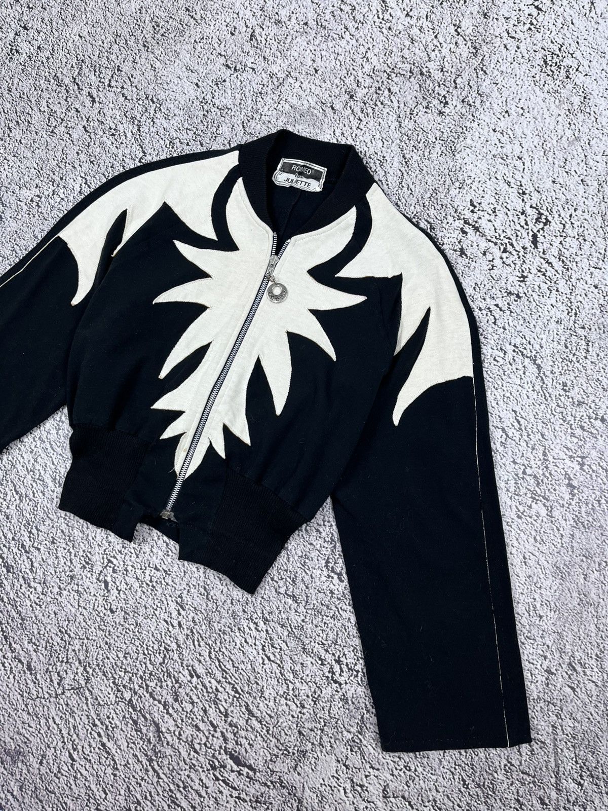 Japanese Brand Vintage AvantGarde Custom Patchwork zip up light bomber Size S / US 4 / IT 40 - 3 Thumbnail