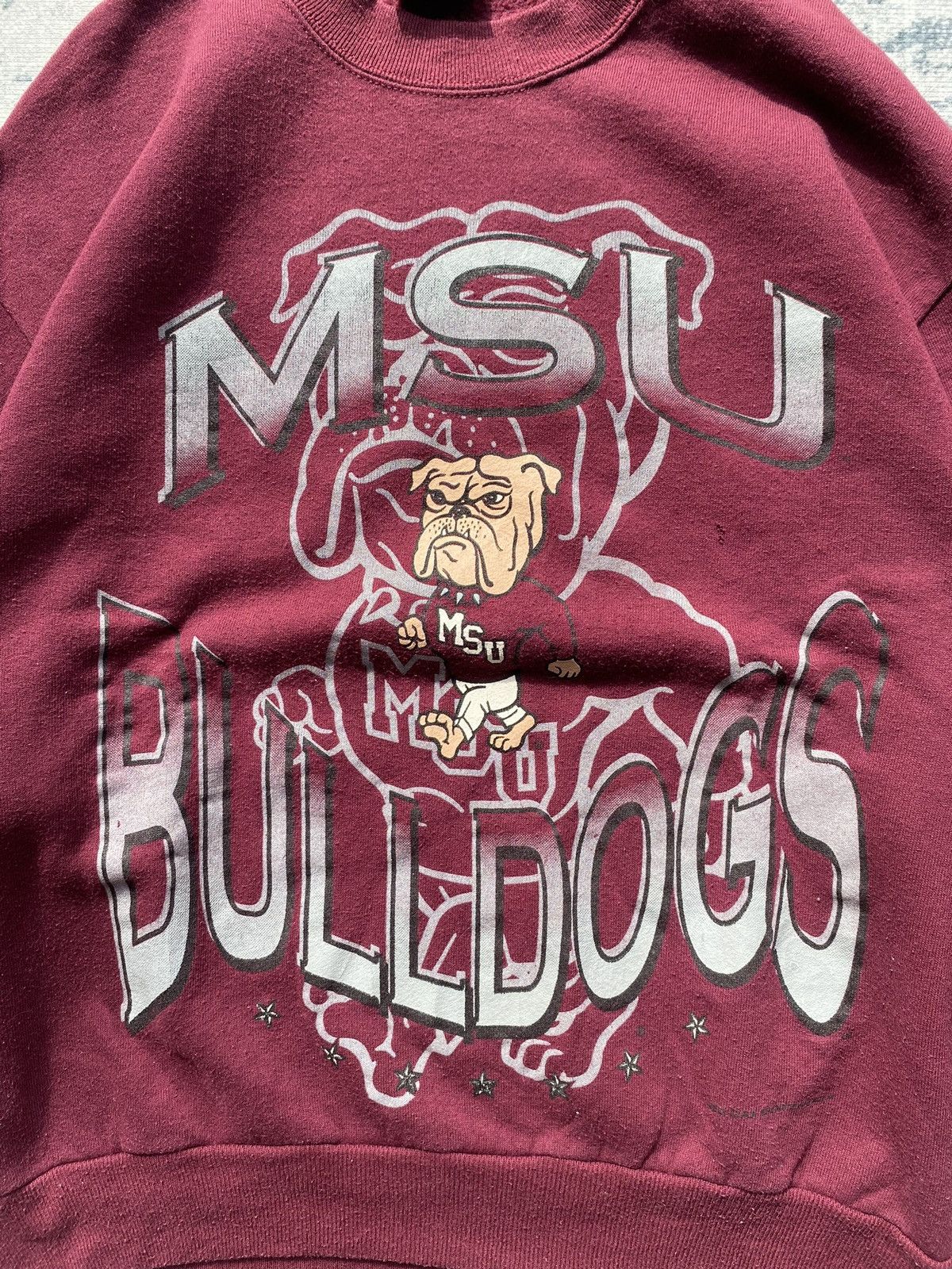Russell Athletic Vtg Red Oak “Msu Bulldogs” Size US M / EU 48-50 / 2 - 2 Thumbnail