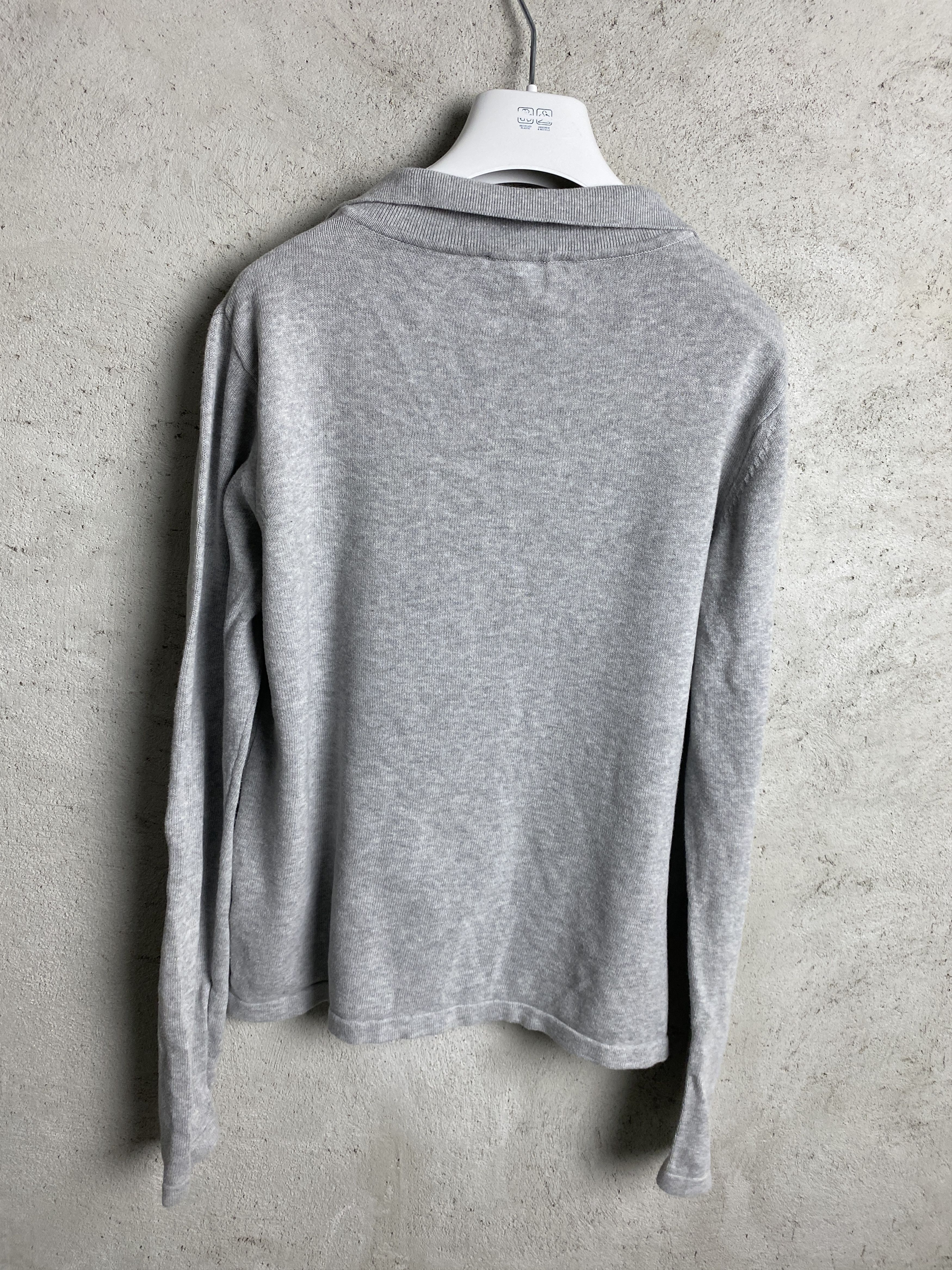 Other Djerf Avenue Top Grey Melange long sleeve t-shirt cotton Size M / US 6-8 / IT 42-44 - 6 Thumbnail