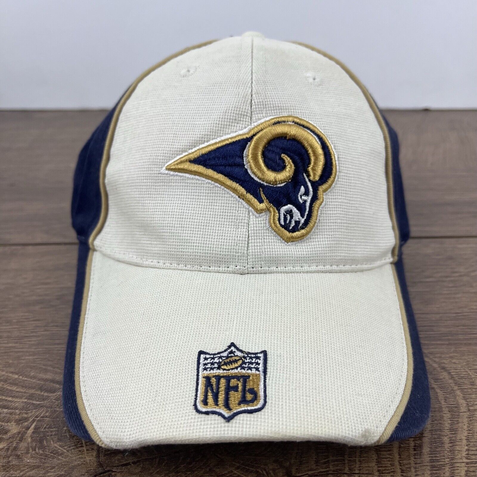 Reebok St Louis Rams NFL Hat Adjustable Hat Reebok White Hat Adjust Size ONE SIZE - 5 Thumbnail