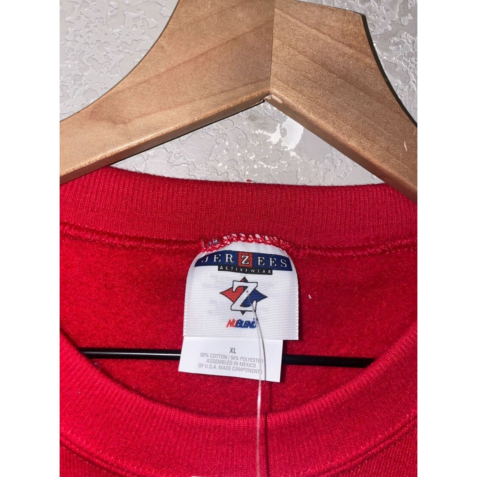 Jerzees Vintage Washington Sweatshirt Crewneck Love Red 90s VTG XL Size US XL / EU 56 / 4 - 8 Thumbnail