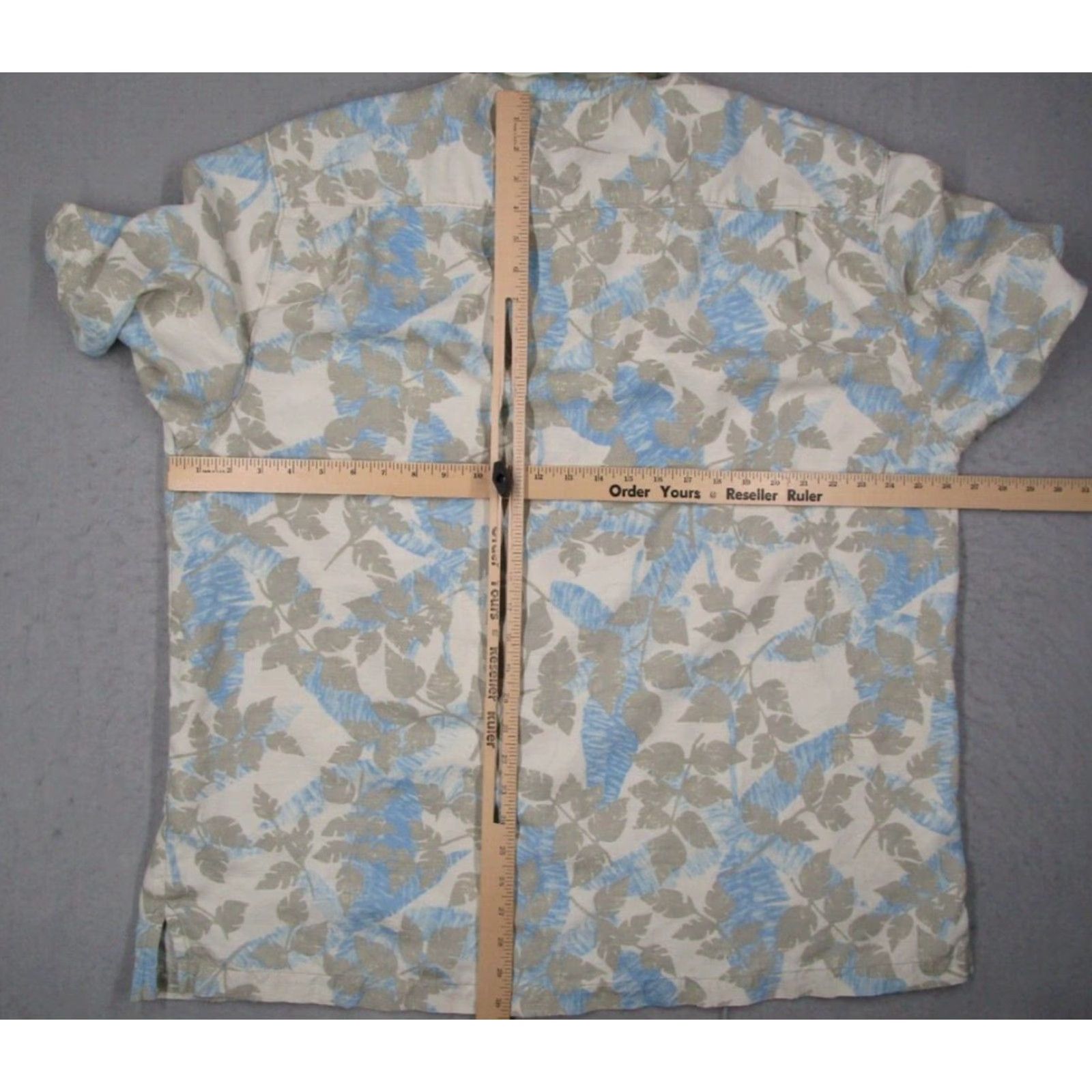 Tommy Bahama Tommy Bahama Shirt Mens 2XL Gray Floral Button Up Silk Camp Hawaiian Tiki Size US XXL / EU 58 / 5 - 5 Thumbnail