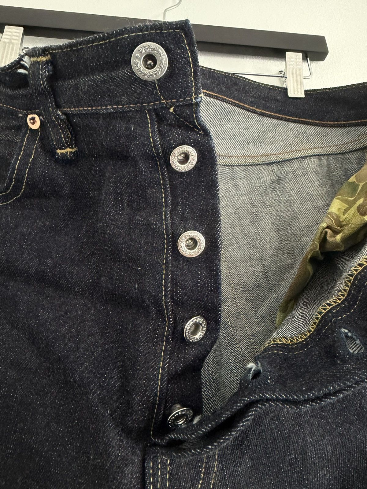 Bronson MFG. CO. S801XX 1943 War Simplified Model Selvedge Denim Jeans Size US 34 / EU 50 - 4 Thumbnail