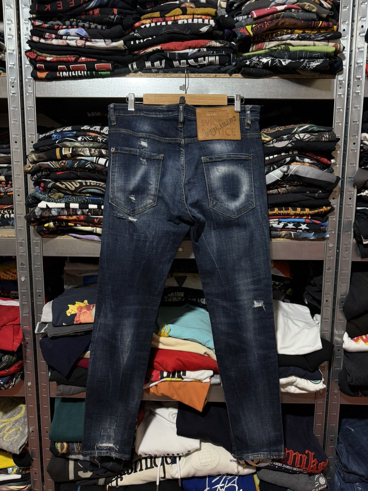 Dsquared2 Rare Luxury Dsquared2 Distressed Denim Navy Jeans Y2K Hype Size US 30 / EU 46 - 2 Thumbnail