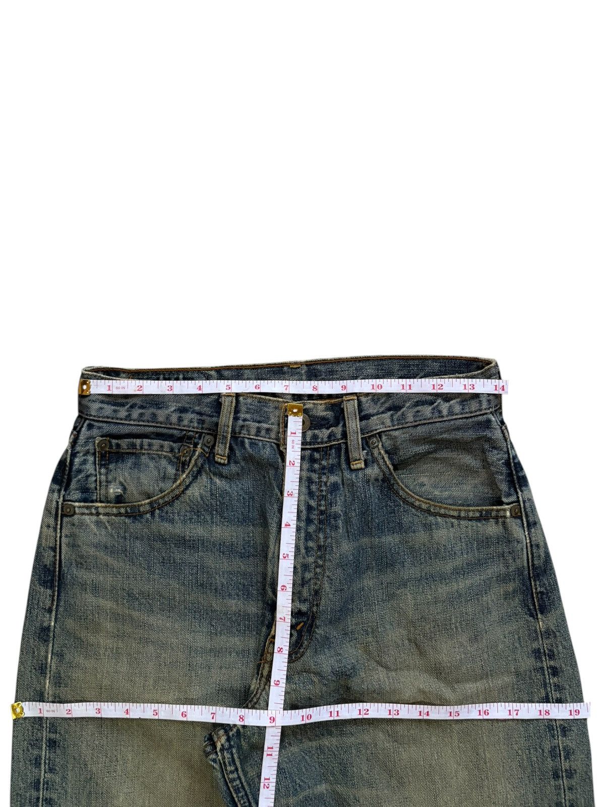 Levi's Vintage 90s Levis 504 Mud Wash Distressed Baggy Jeans Size US 28 / EU 44 - 12 Thumbnail