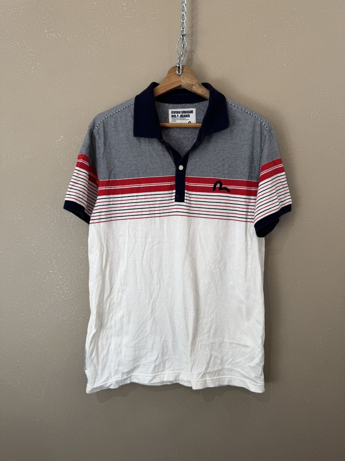 Evisu Evisu Polo T-Shirt Big Back Logo Size US M / EU 48-50 / 2 - 1 Thumbnail
