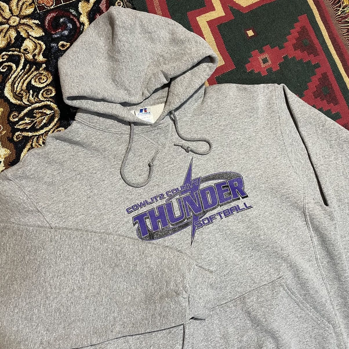 Russell Athletic × Vintage Vintage Russell Hoodie Size US L / EU 52-54 / 3 - 1 Thumbnail