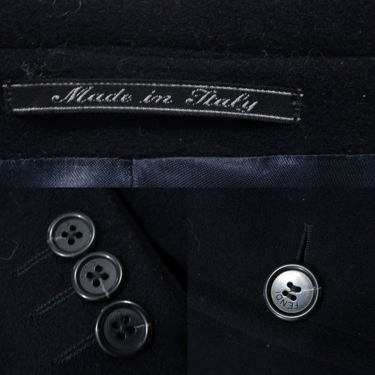 Fendi 90s 100% Virgin Wool Overcoat Made in Italy Size US XL / EU 56 / 4 - 13 Thumbnail