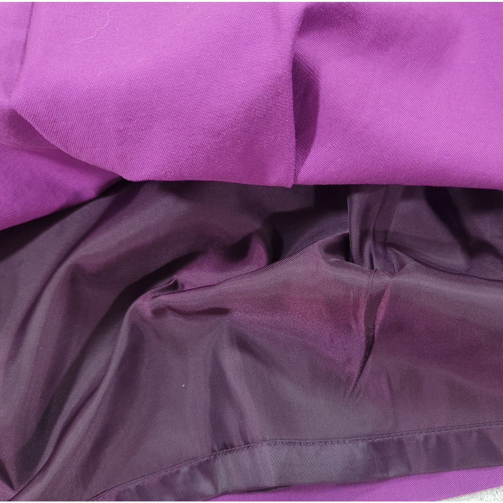 Fossil Fossil Purple Pleated Mini Skirt Small Pockets Lined Size 30" / US 8 / IT 44 - 3 Thumbnail