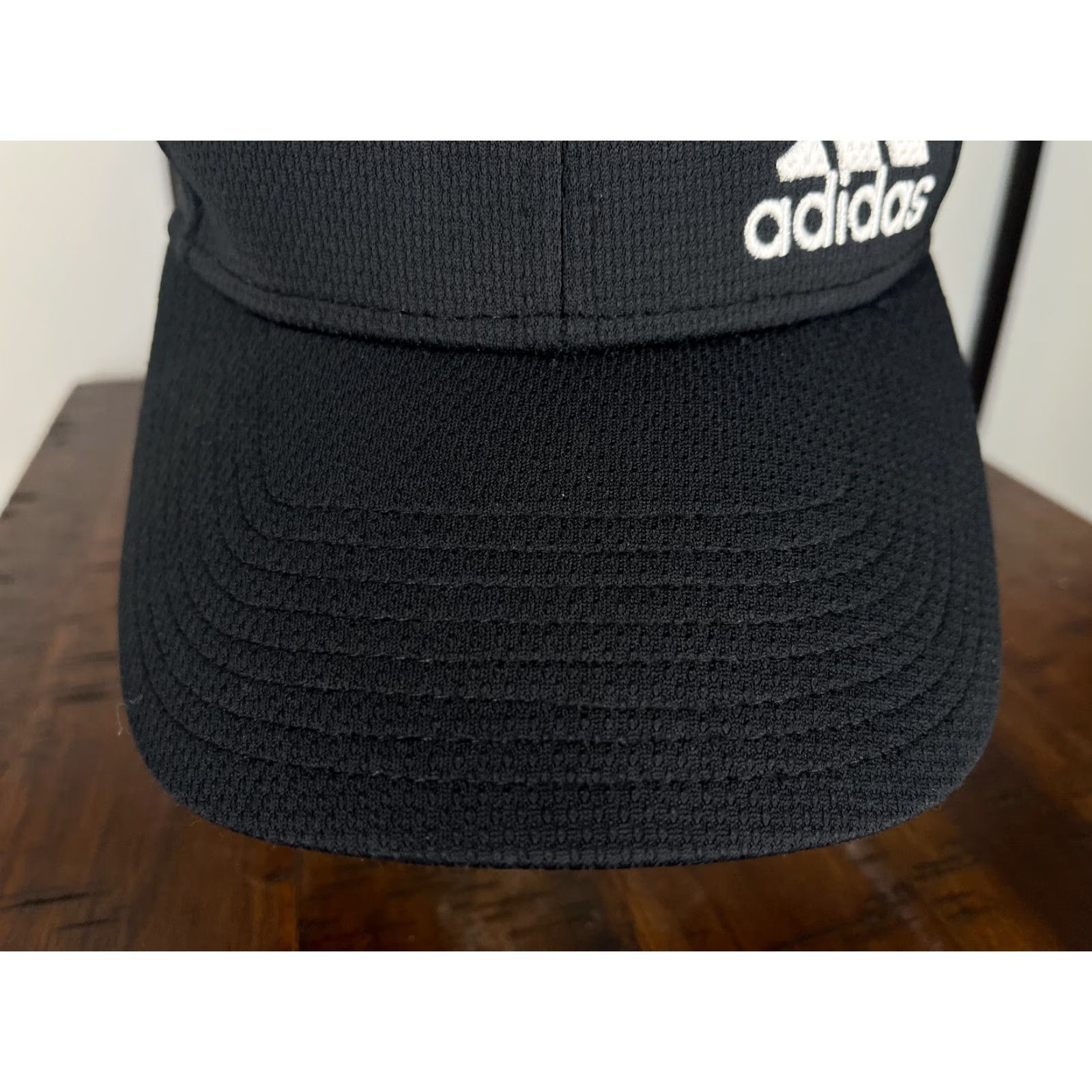 Adidas Adidas Hat Cap Fitted Adult Medium Black Embroidered A-Flex Golf Golfer Size ONE SIZE - 3 Thumbnail