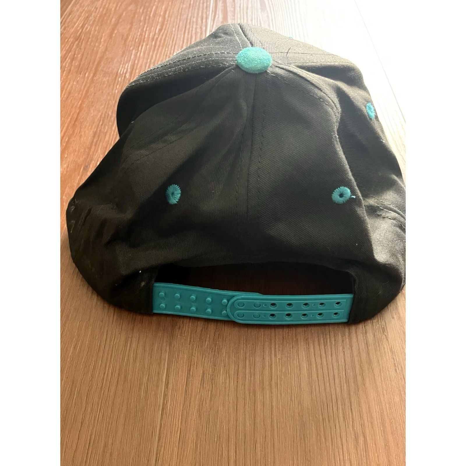 Altea VINTAGE Cobra Cap Mens Snapback Teal Suede Brim Portage Lake Michigan 90s Green Adjustable Cap Mens 90s Outdoor Comfortable Size ONE SIZE - 4 Thumbnail
