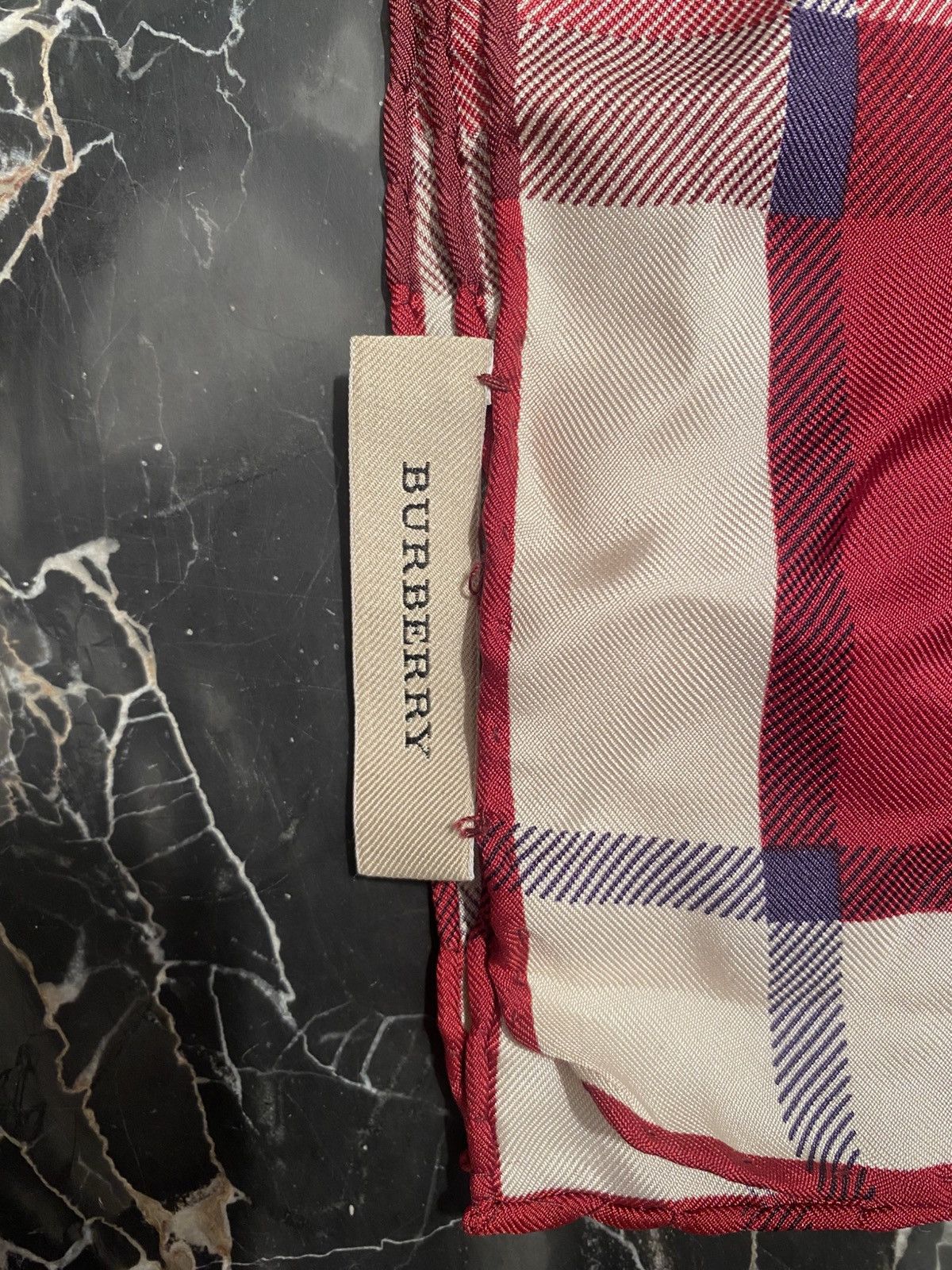 Burberry Burberry Tartan Silk Scarf Size ONE SIZE - 2 Thumbnail