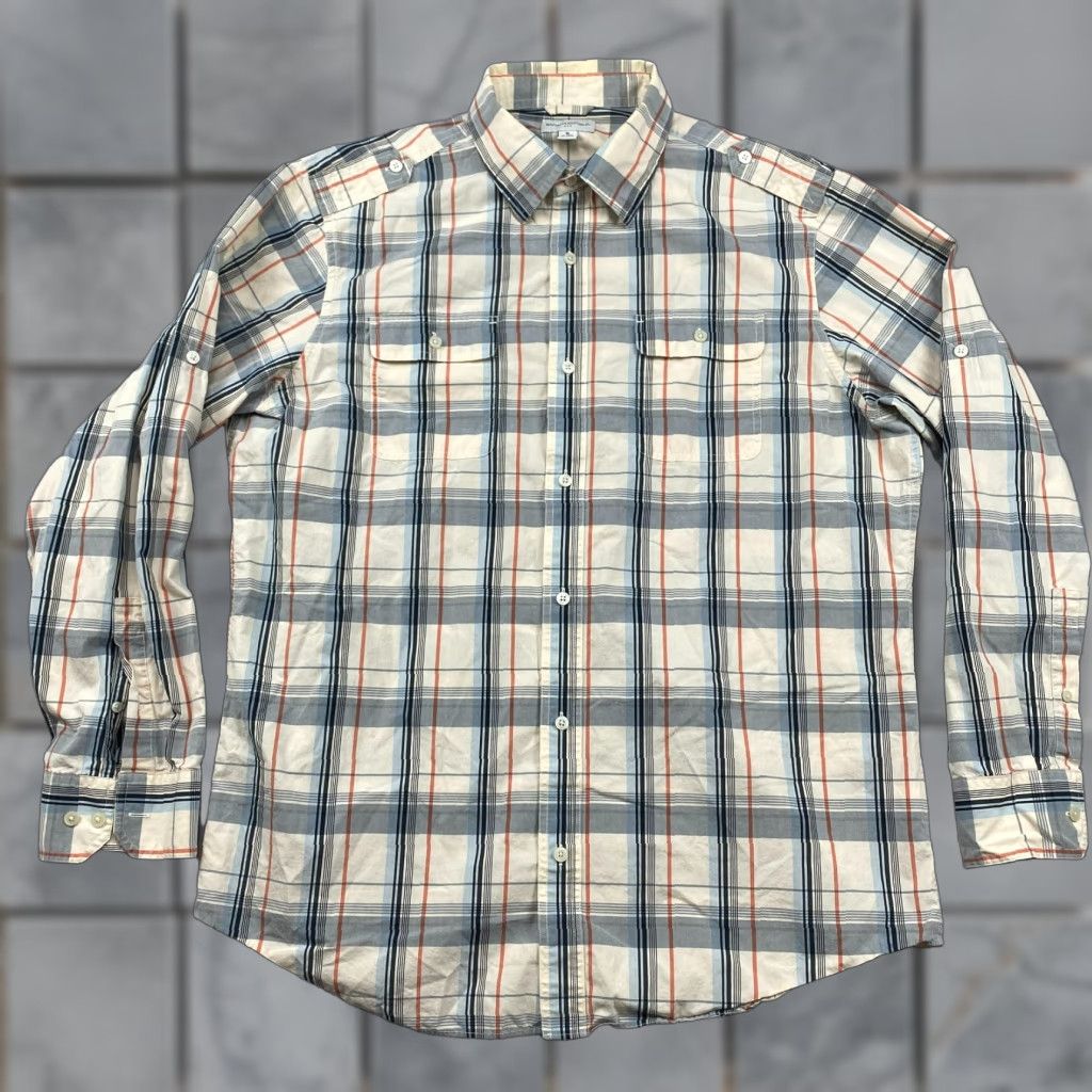 Banana Republic Banana Republic Shirt Mens XL Multicolor Plaid Long Sleeve Flap Pocket Button-Up Size US XL / EU 56 / 4 - 1 Thumbnail