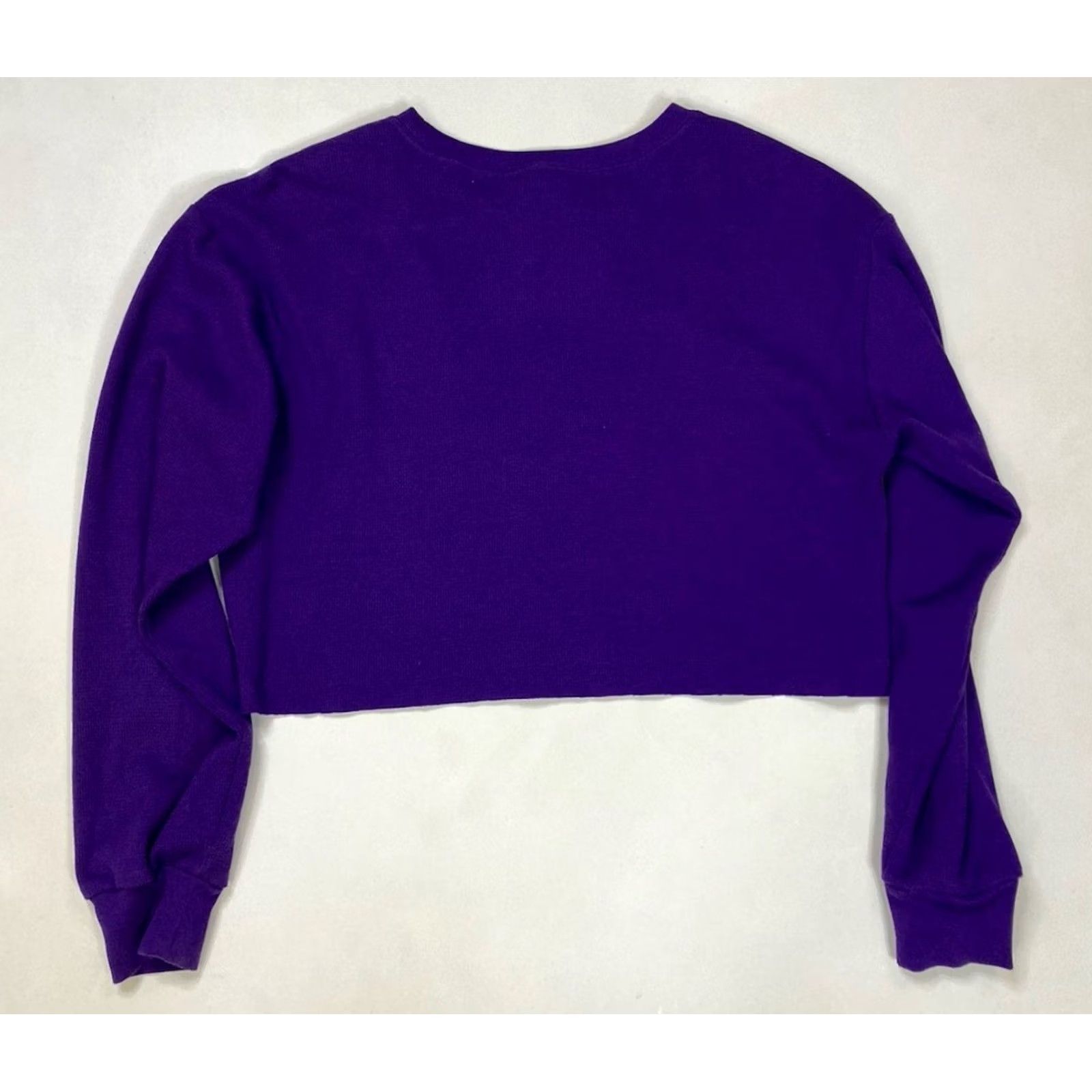 Vintage VINTAGE Pink Floyd Crop Graphic Waffle Knit T-shirt Women Medium Purple Long Sleeve Size M / US 6-8 / IT 42-44 - 3 Thumbnail