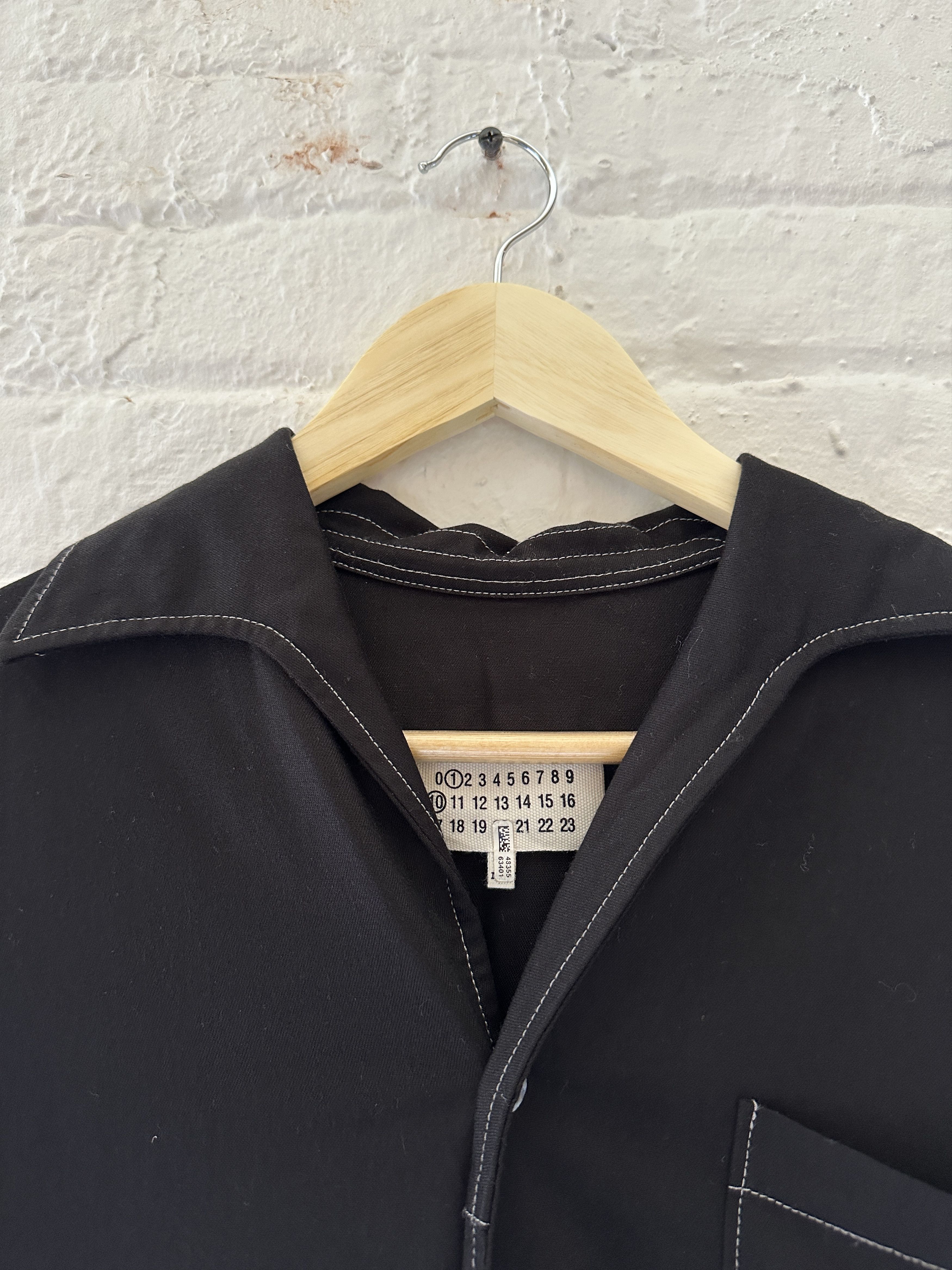 Maison Margiela Maison Margiela Contrast Stitch Camp Collar Shirt Size US M / EU 48-50 / 2 - 2 Thumbnail