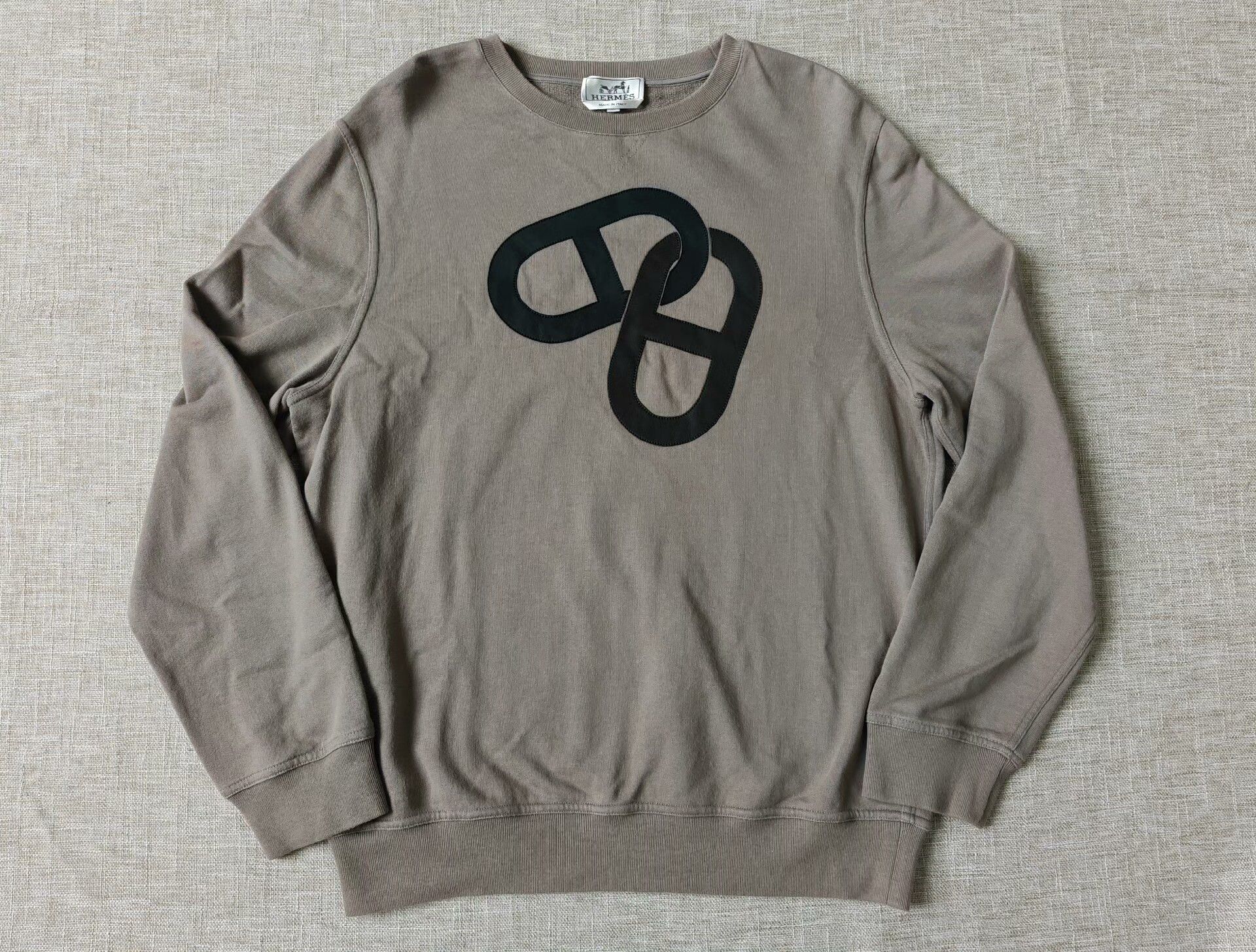 Hermes Hermes Men's Sweatshirt Pig Nose Design Size US XL / EU 56 / 4 - 1 Thumbnail