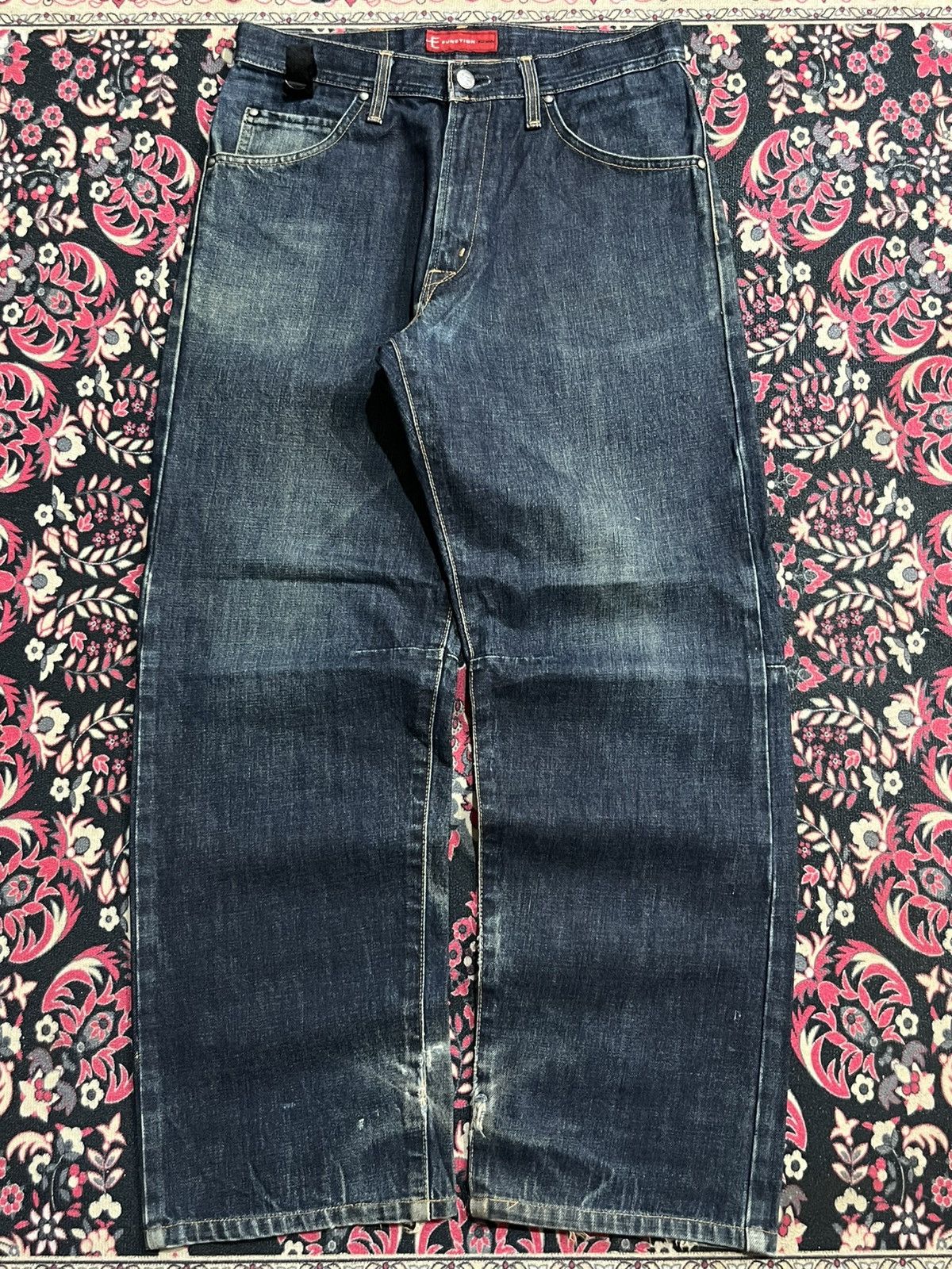 Edwin Vintage Edwin E Function Dark Blue Washed Distressed Jeans Size US 29 - 1 Thumbnail