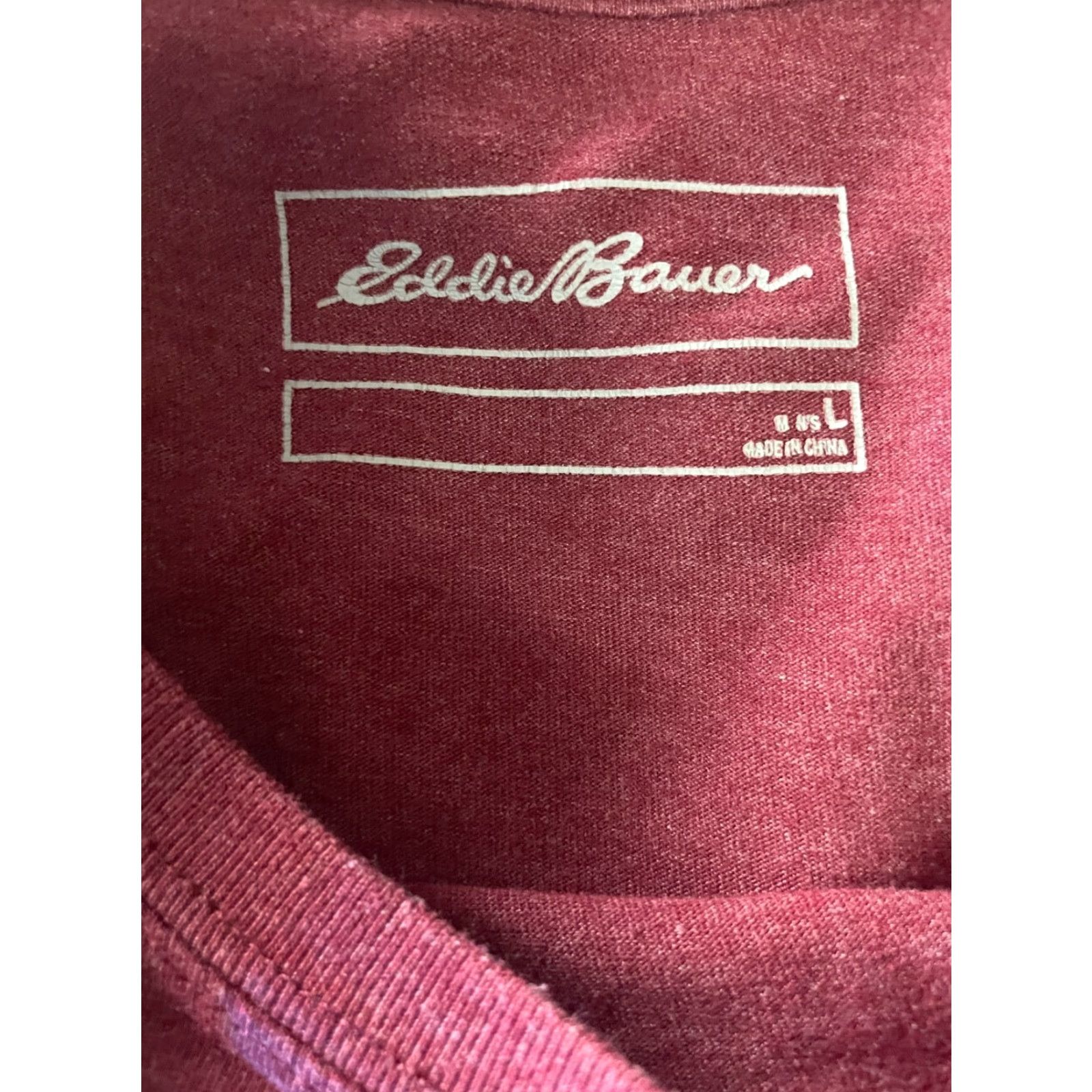 Eddie Bauer Eddie Bauer Logo T-Shirt Size L Regular Short Sleeve Men Red Size US L / EU 52-54 / 3 - 6 Thumbnail