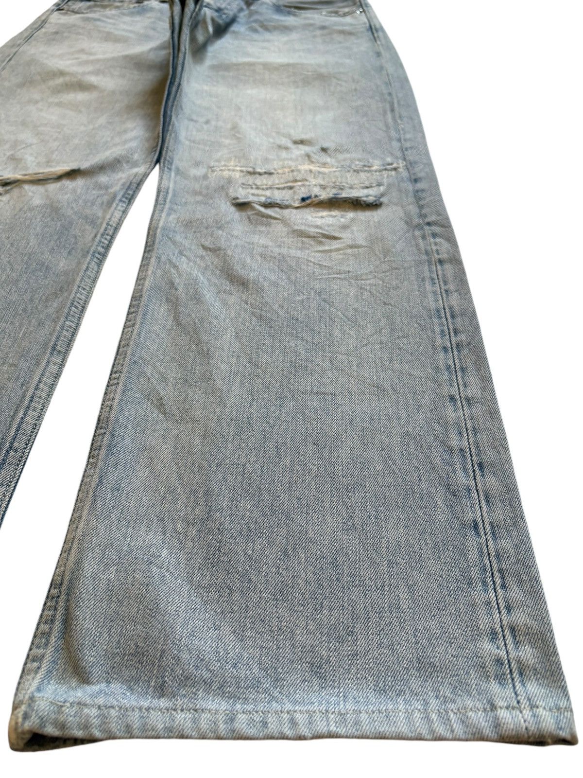 Levi's Vintage 90s Levis 503 Light Wash Distressed Rip Baggy Jeans Size US 31 - 7 Thumbnail