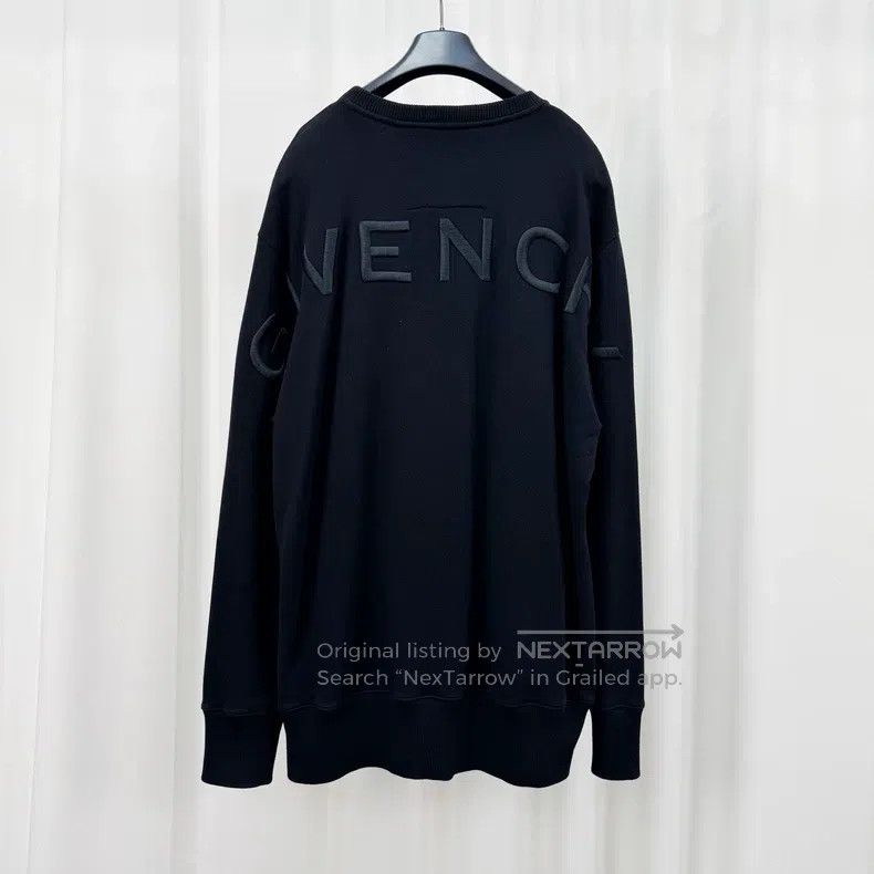 Givenchy Givenchy Flocked Tiger Head Embroidered Letter Sweatshirt Size US XL / EU 56 / 4 - 2 Thumbnail