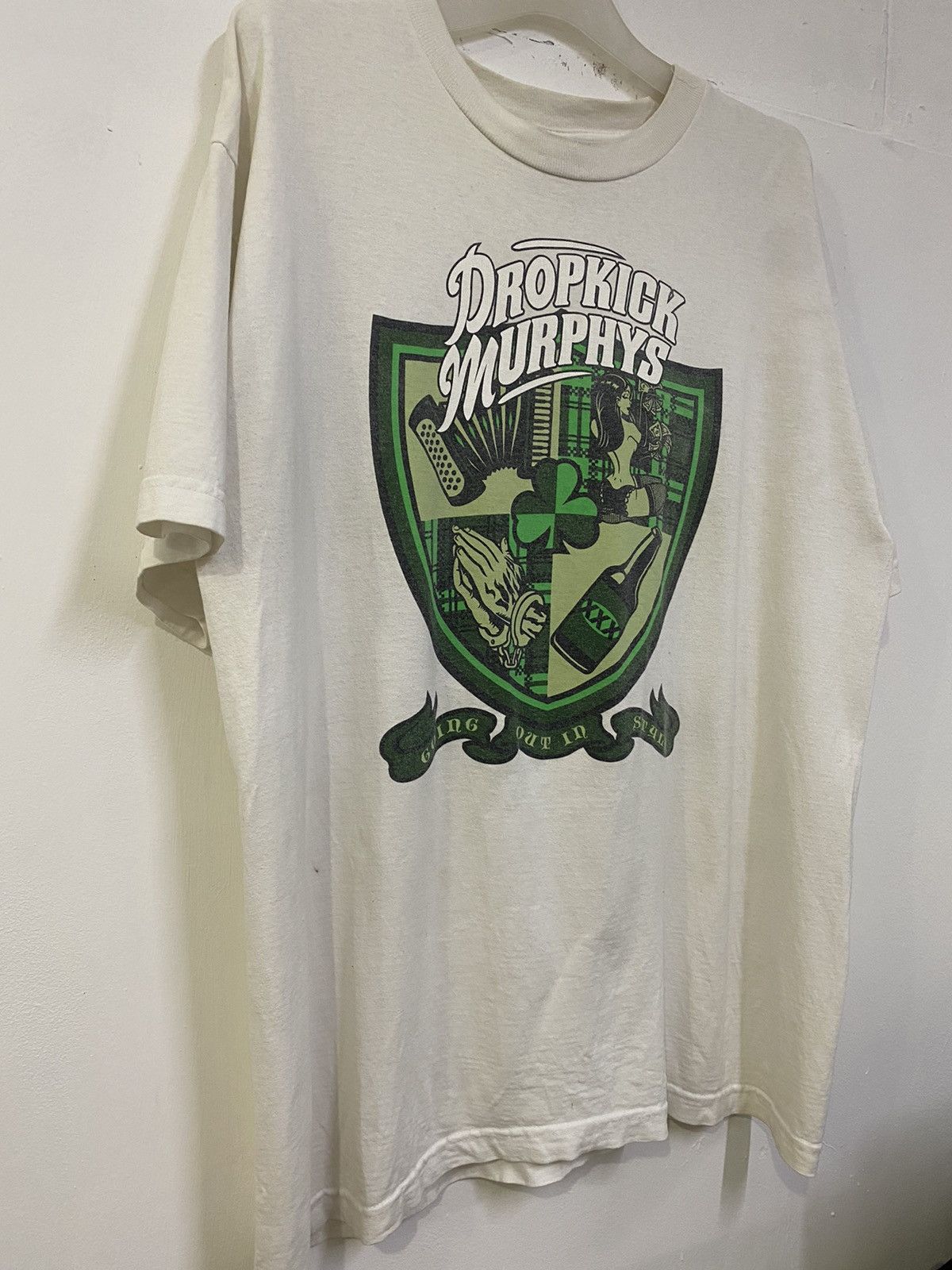Band Tees 💥VINTAGE Y2K DROPKICK MURPHY AMERICAN CELTIC PUNK BAND Size US XL / EU 56 / 4 - 2 Thumbnail