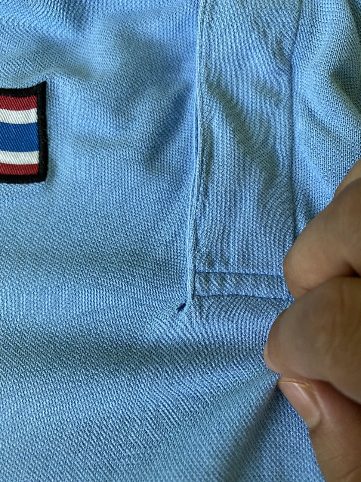 Giordano Giordano Polo Lion Crest Patch Sky Blue Shirt Size US M / EU 48-50 / 2 - 8 Thumbnail