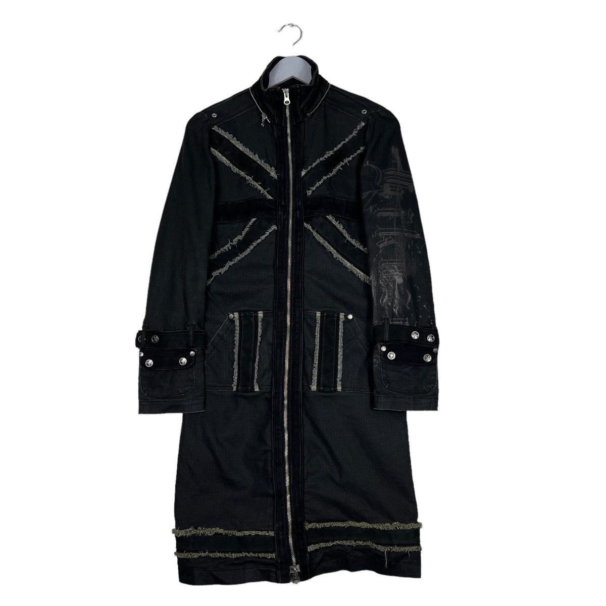 Japanese Brand 🔥 CYBERPUNK DENIM LONG JACKET Size US S / EU 44-46 / 1 - 1 Thumbnail