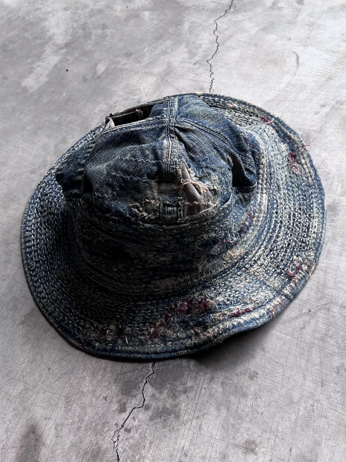 Kapital Kapital kountry boro sashiko patchwork beanie cap | Grailed