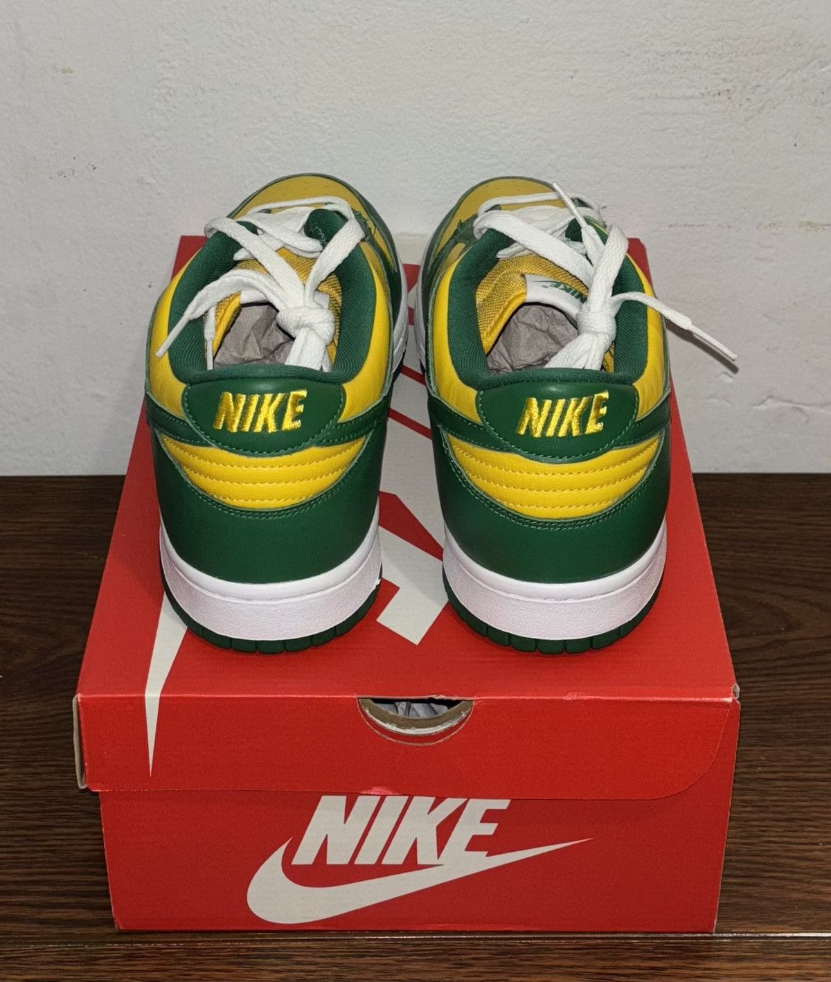 Nike Nike Dunk Low SP Brazil Yellow Green Size US 11 / EU 44 - 6 Thumbnail